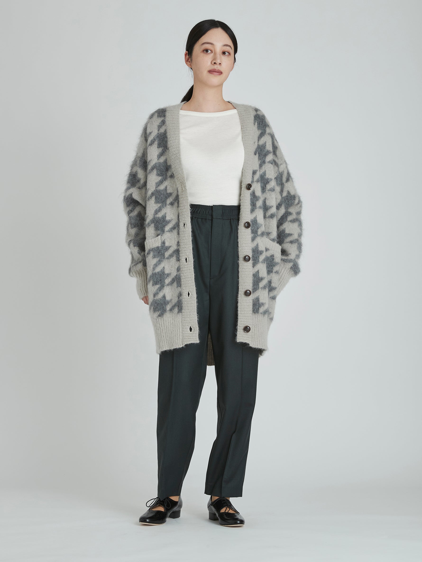 モヘヤジャガードカーディガン/TBCA-451