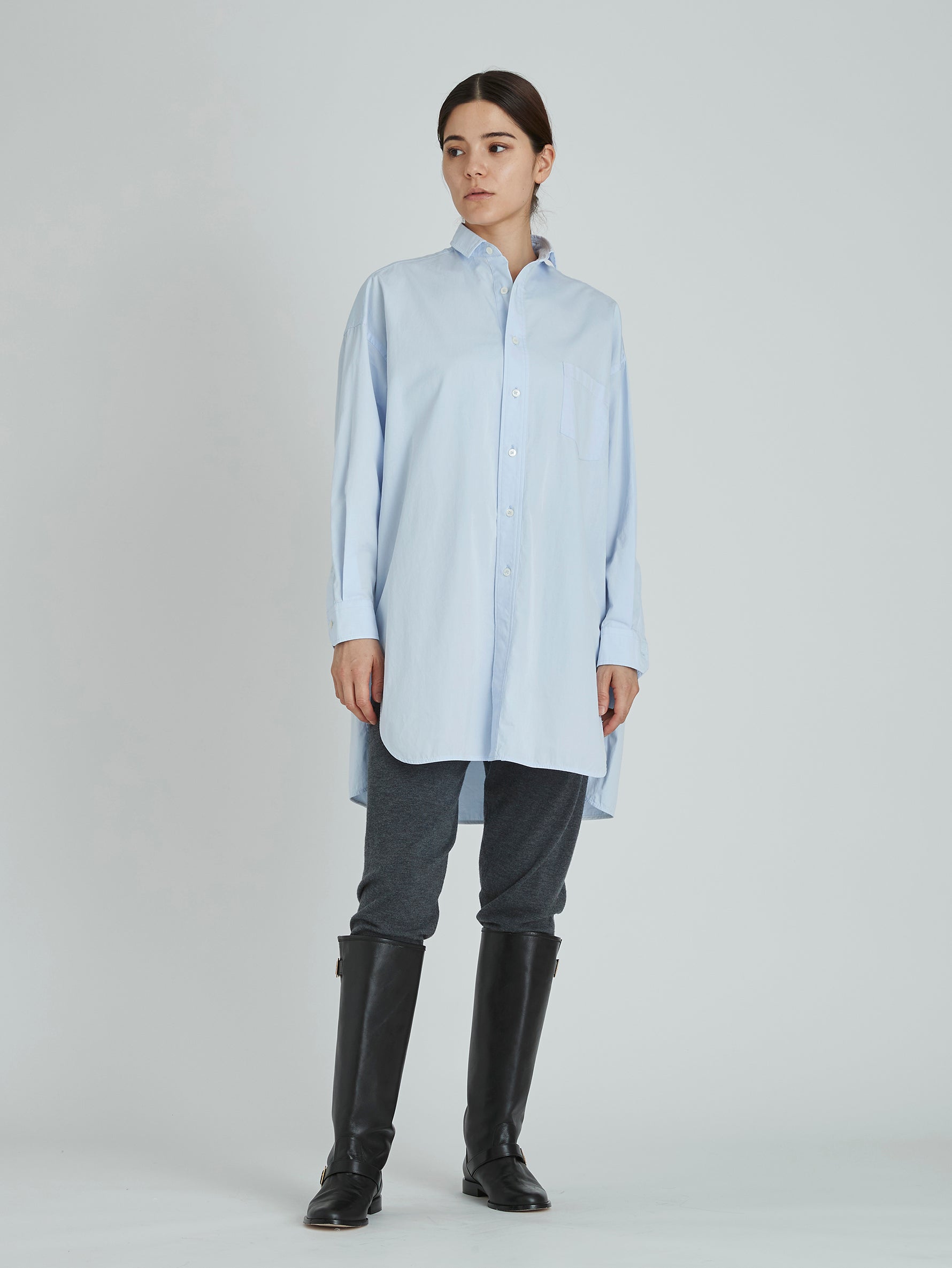 スリットチュニックシャツwash/TBCA-114