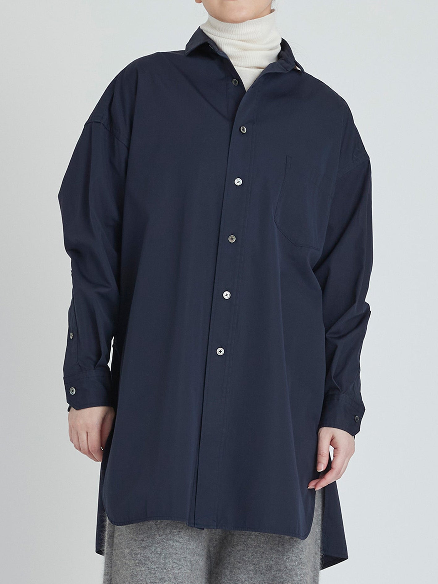 スリットチュニックシャツwash/TBCA-114