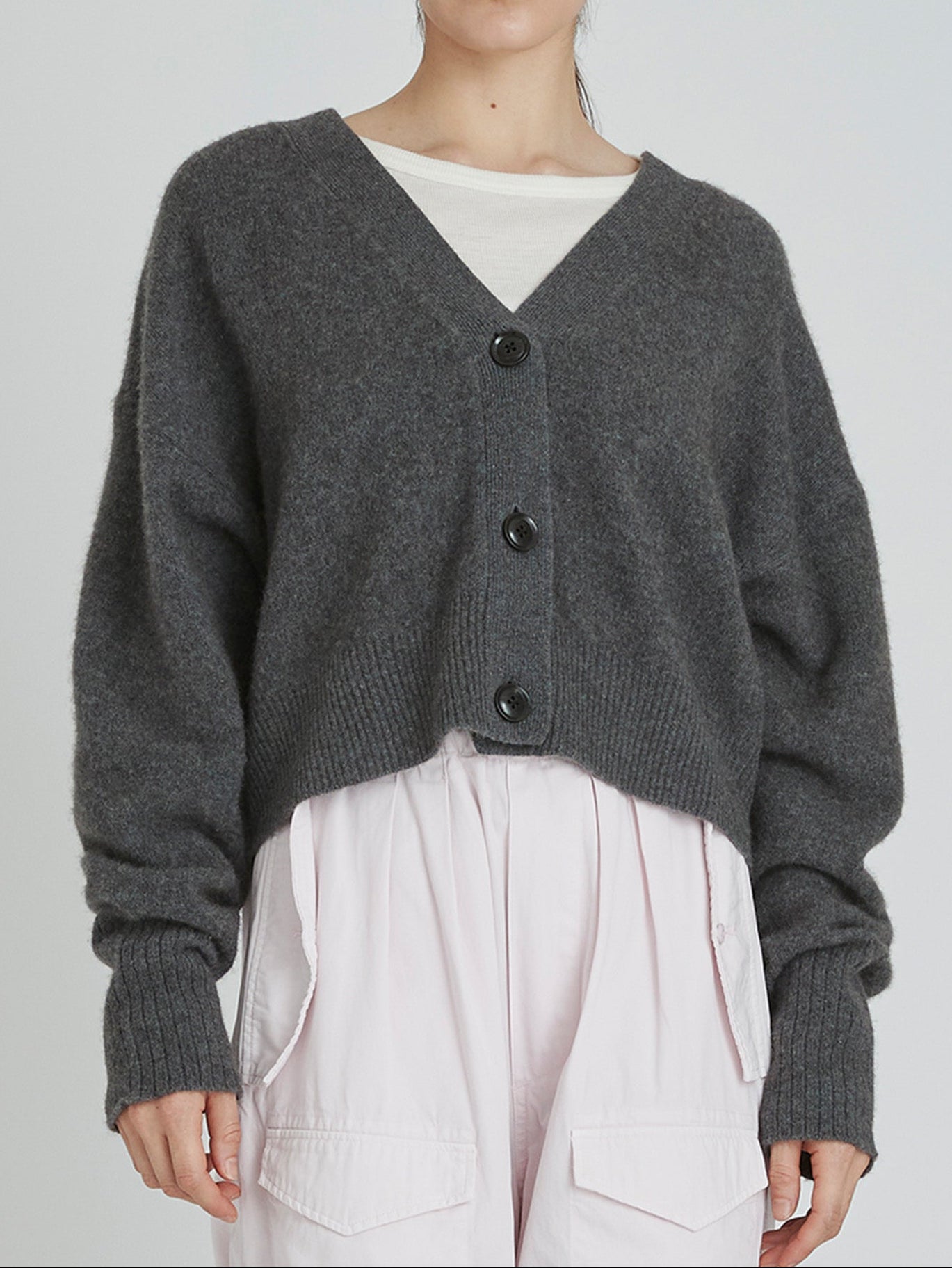 ヤク2wayショートカーディガン/TBCA-403