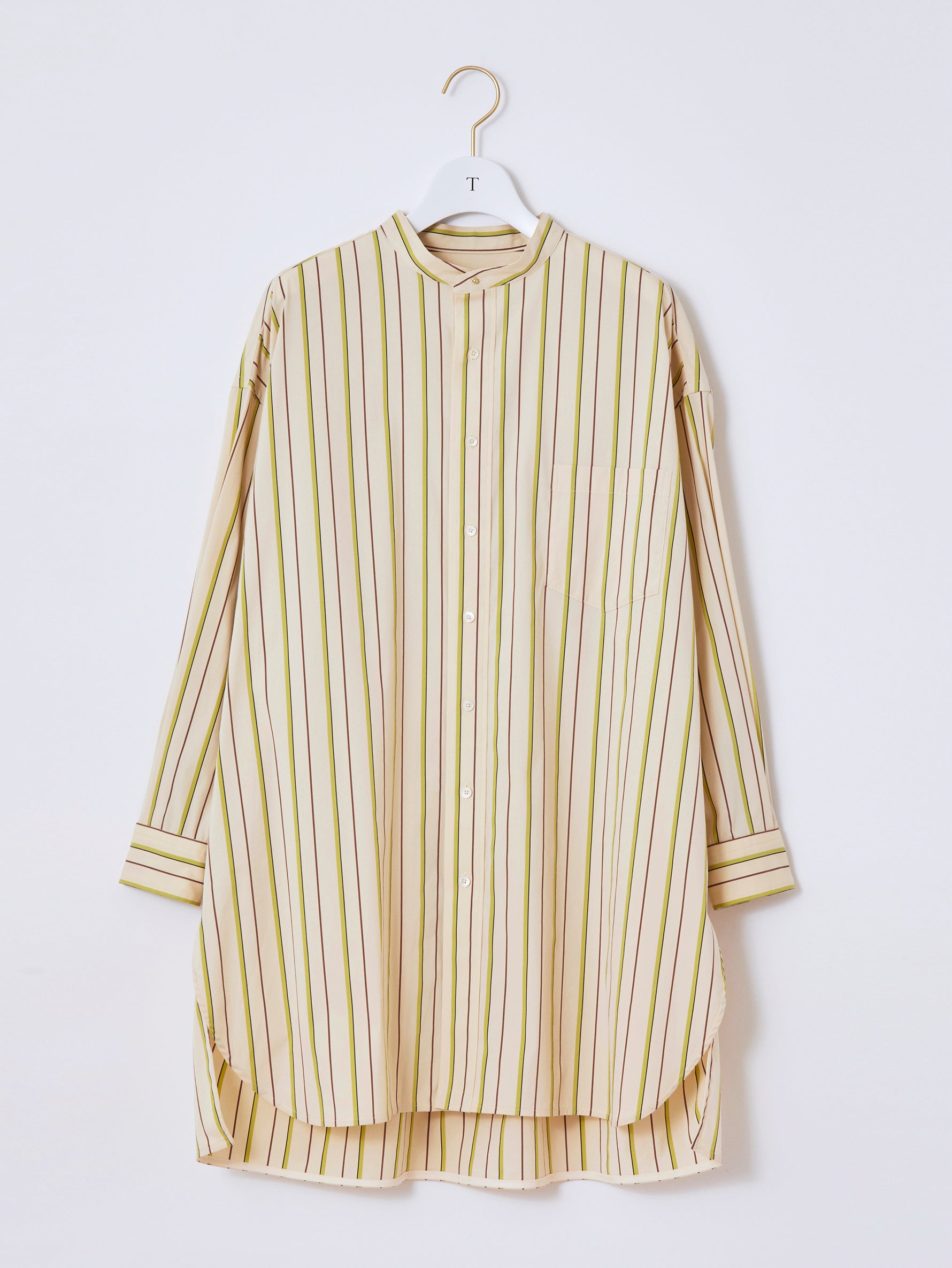 ピン付きノーカラーチュニック/TBBS-013