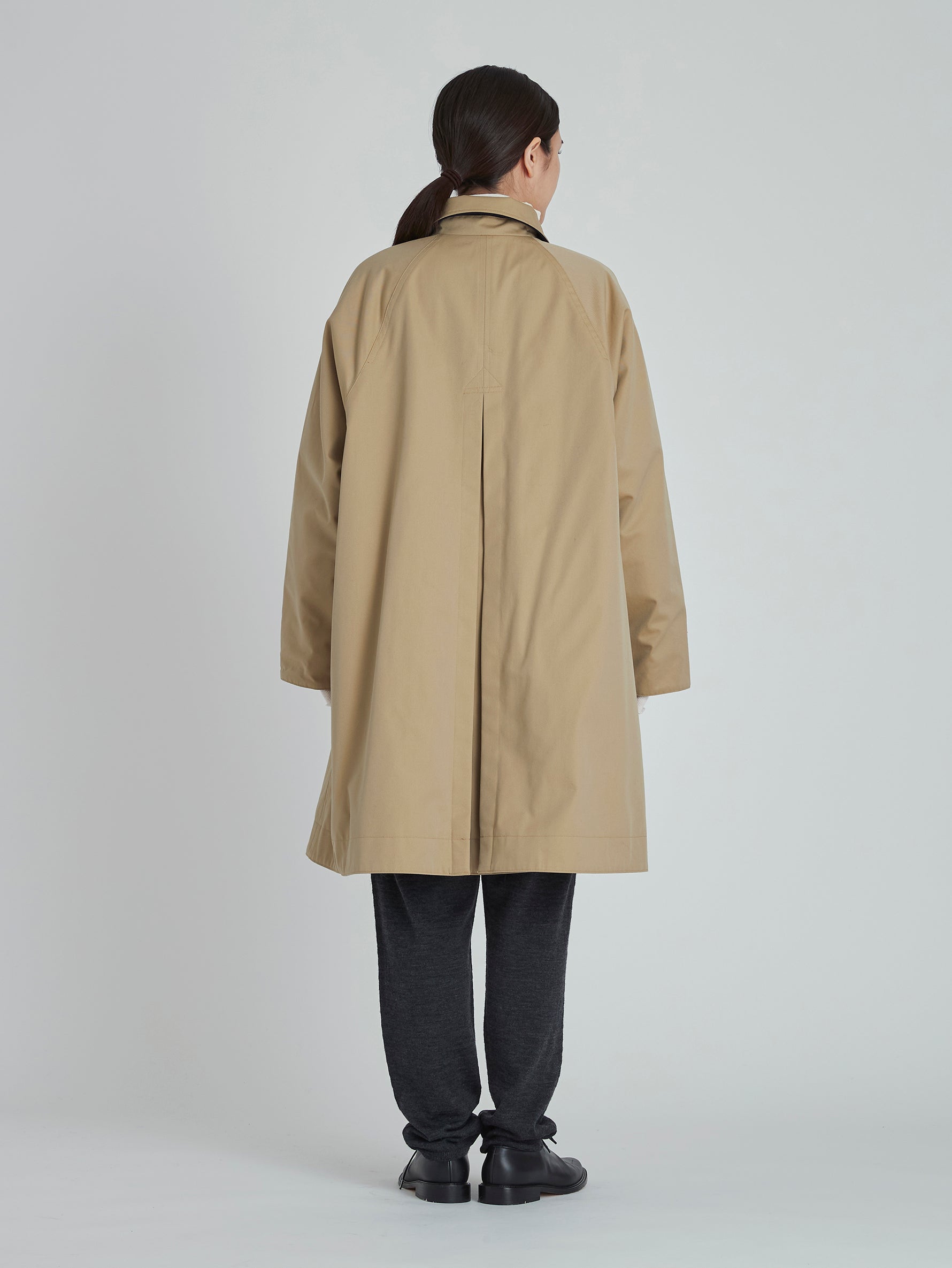 ウールリバーシブルステンカラーコート/TBCA-013