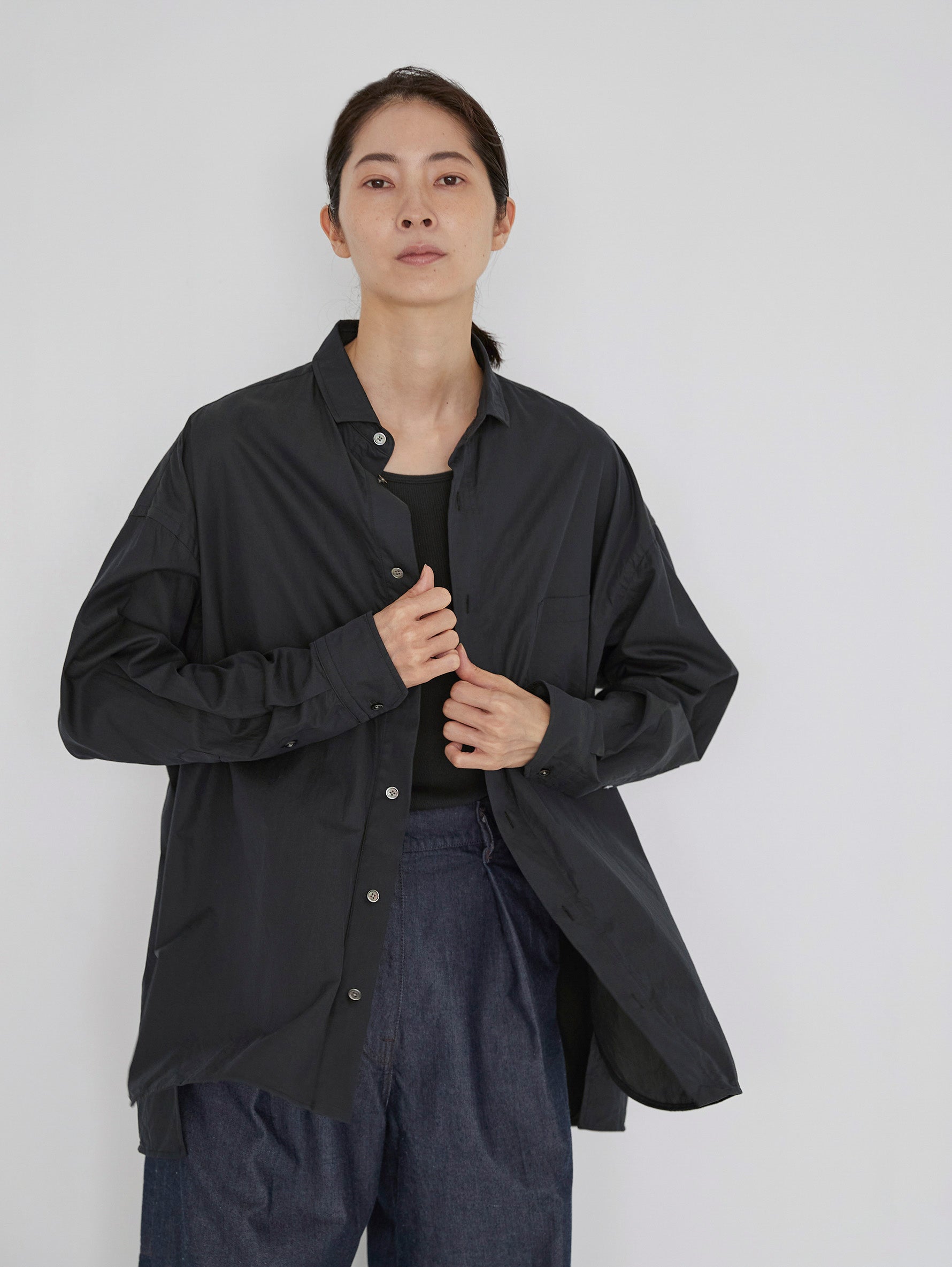 プレミアムスクエアビッグシャツuni/TBDS-002