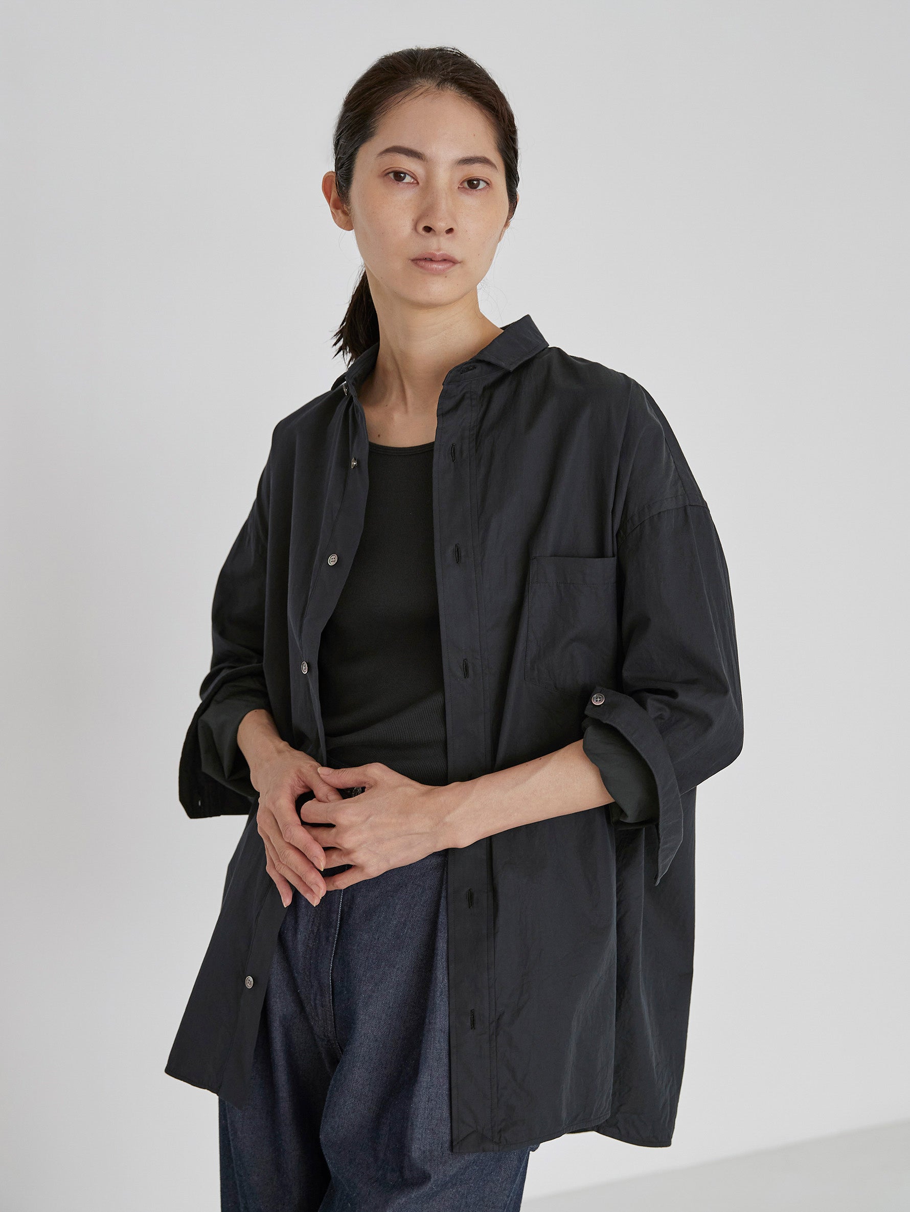 プレミアムスクエアビッグシャツuni/TBDS-002