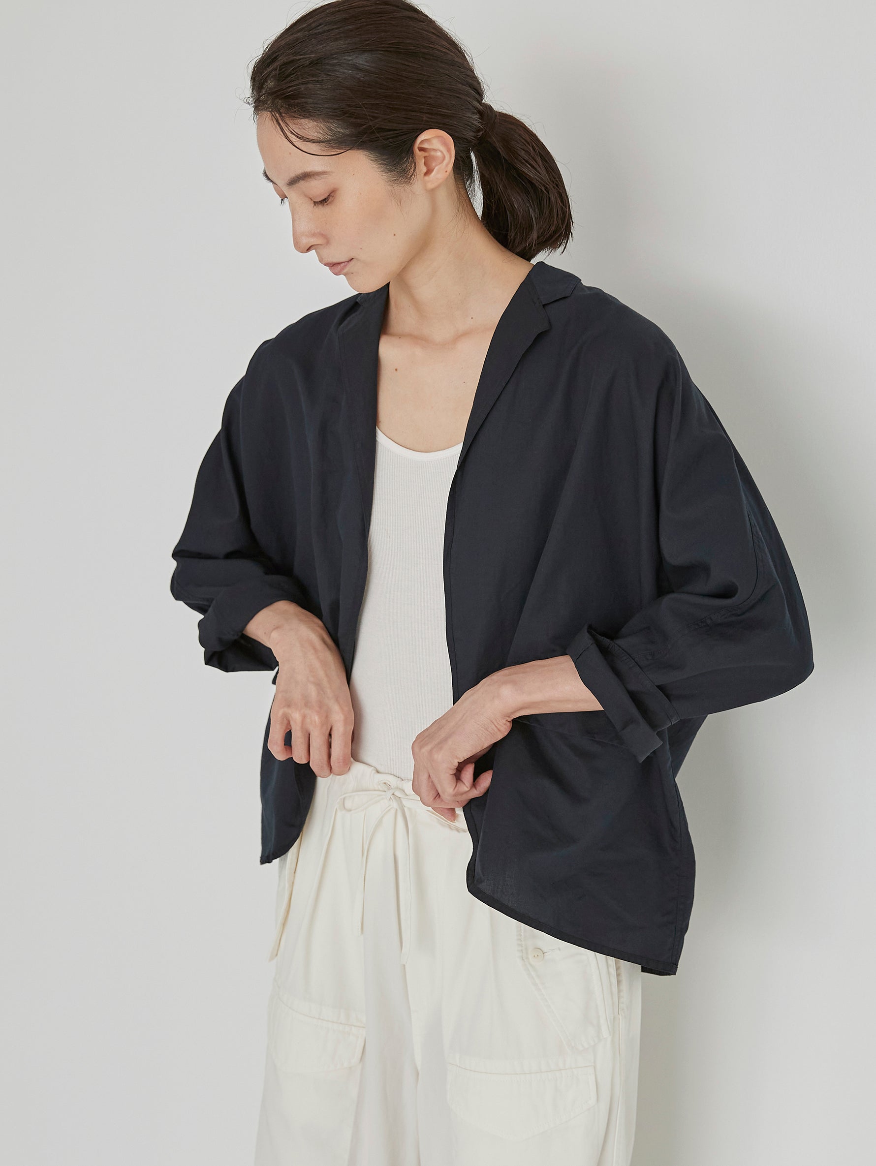 コットンリネンシャツジャケット/TBDS-023