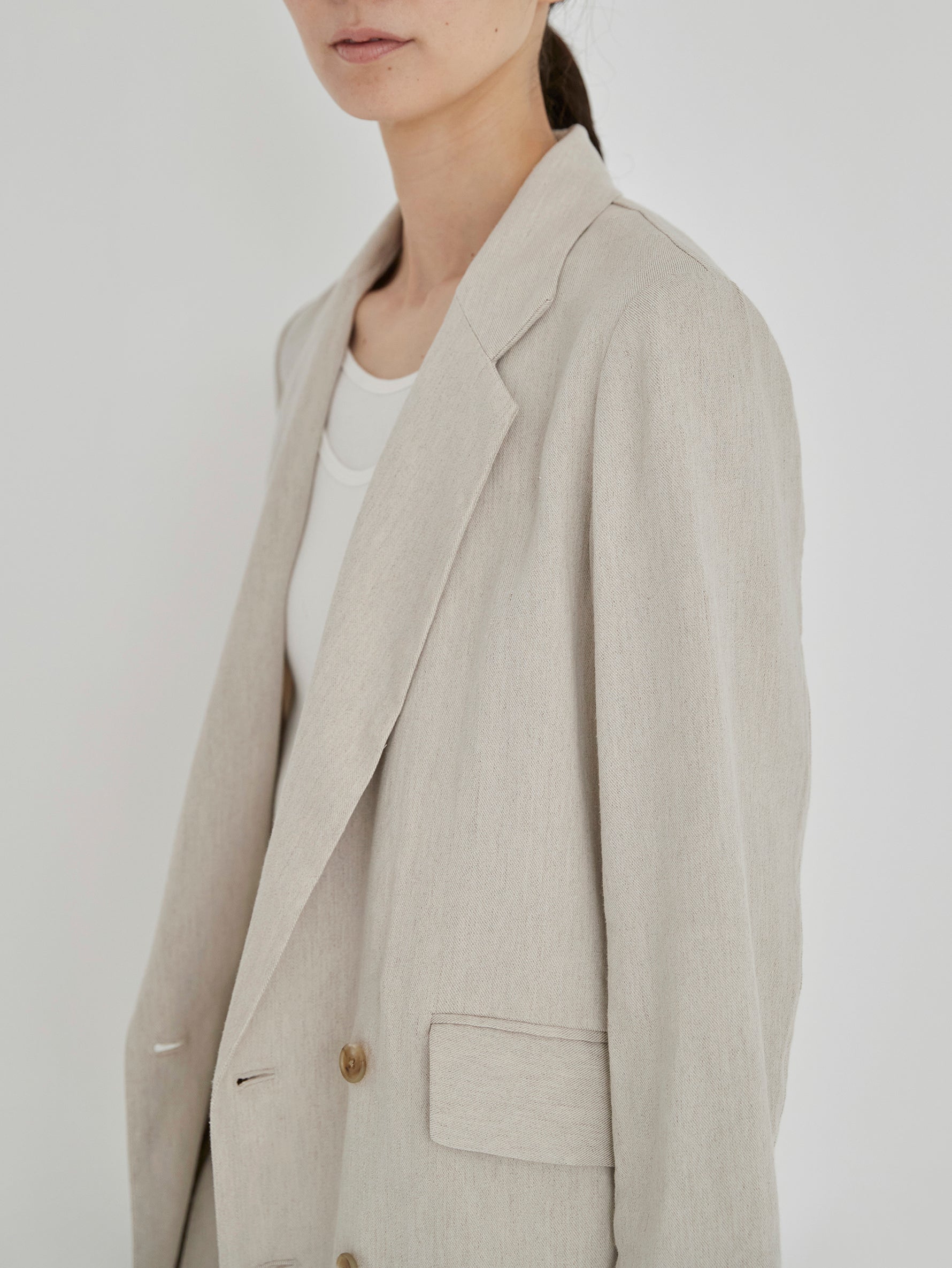 リネンヴィスコースジャケット/TBDS-152