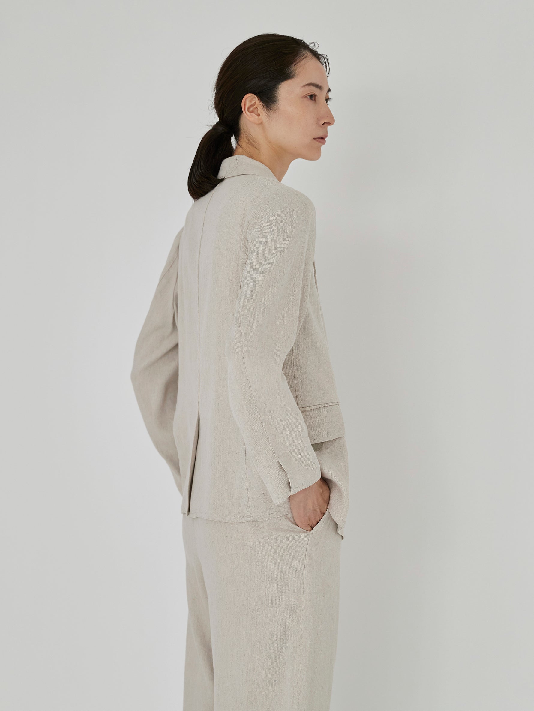 リネンヴィスコースジャケット/TBDS-152