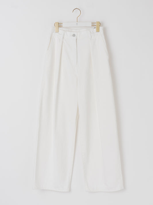 タックワイドデニムパンツ/TBDA-131