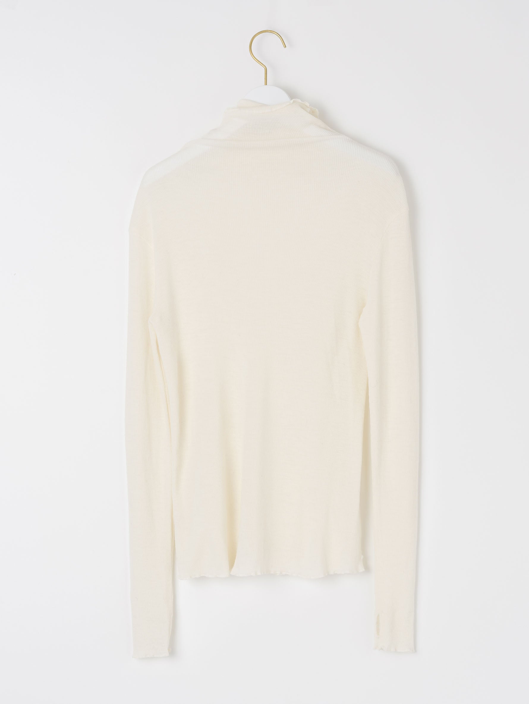 ウールシルクボトルネックプルオーバー/TBDA-282