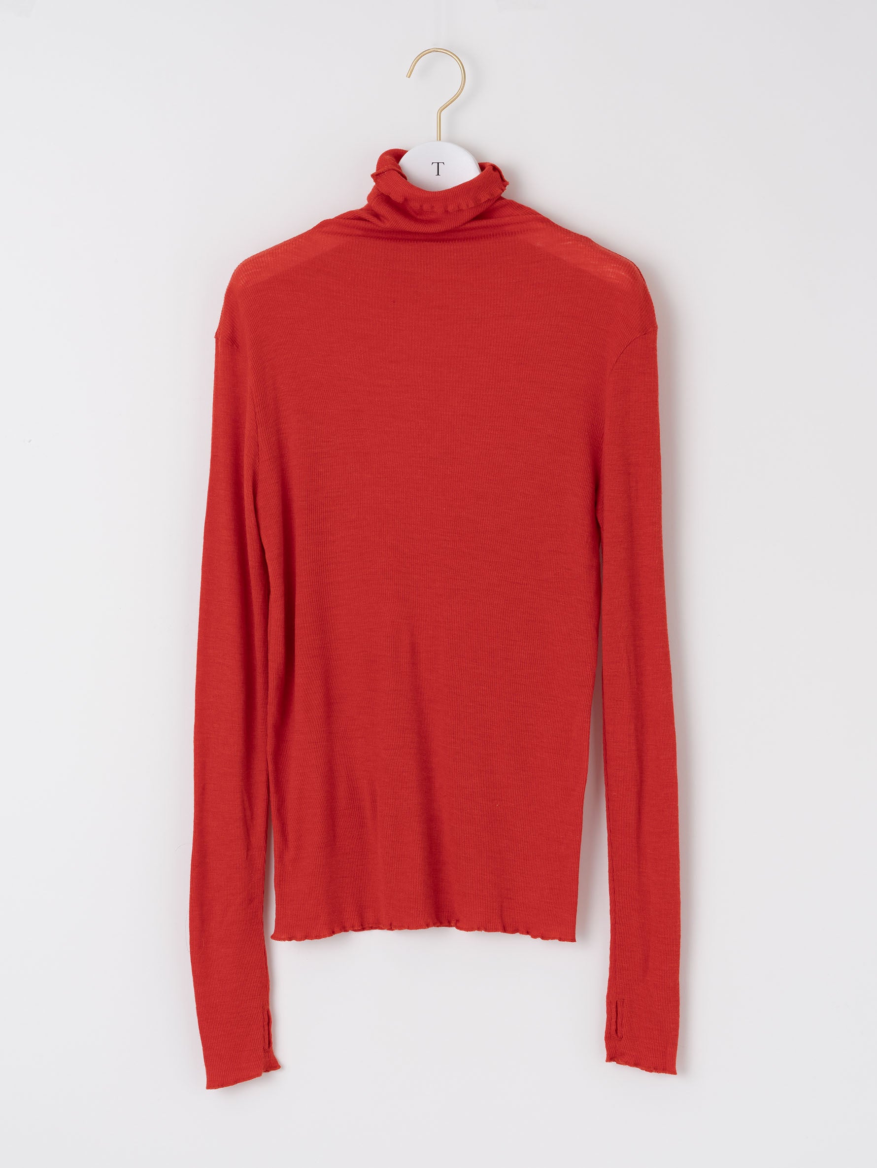 ウールシルクボトルネックプルオーバー/TBEA-293