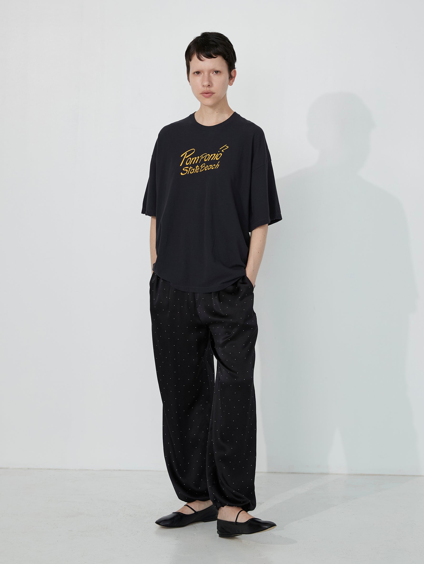 シルクプリントパンツ/TBES-072