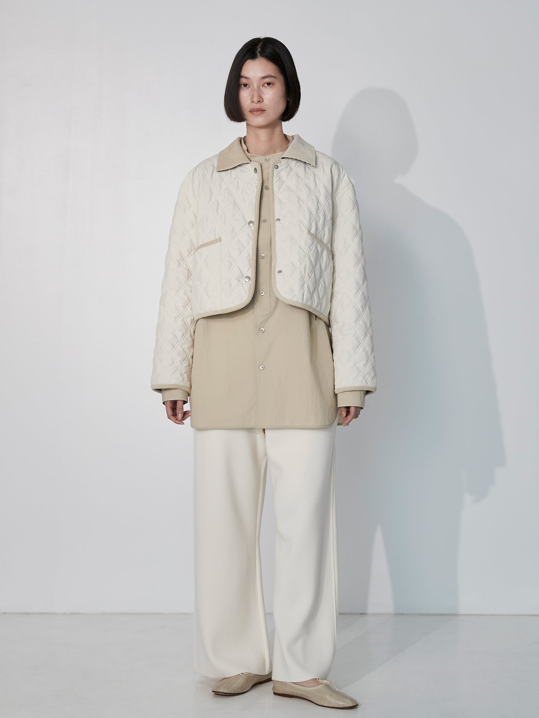 リバーシブルキルティングショートジャケット/TBEA-031