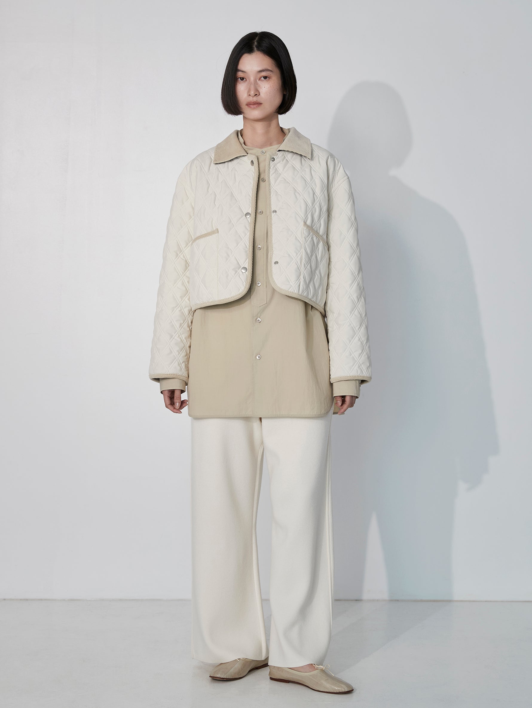 ミラノリブワイドニットパンツ/TBEA-323