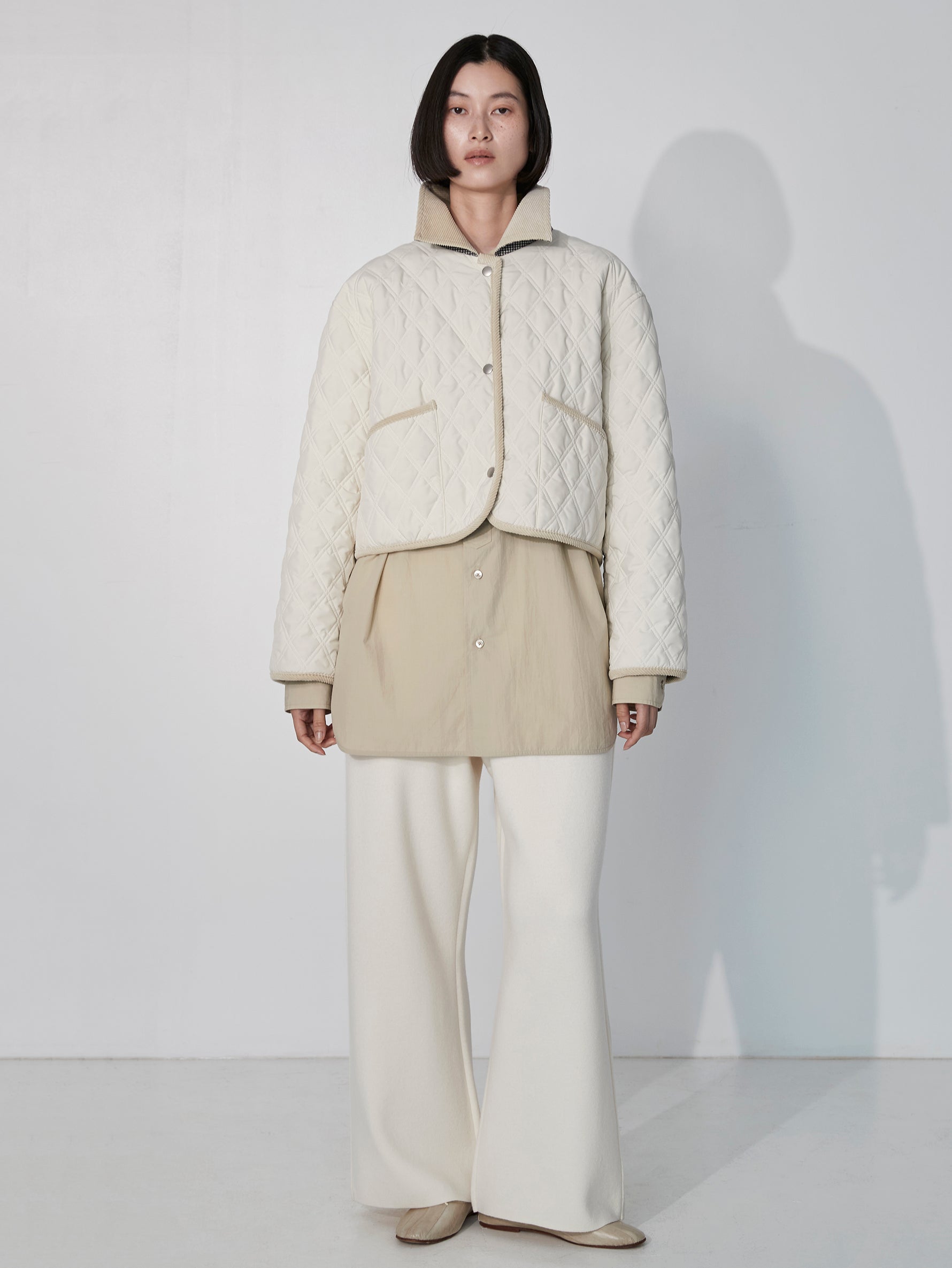 リバーシブルキルティングショートジャケット/TBEA-031