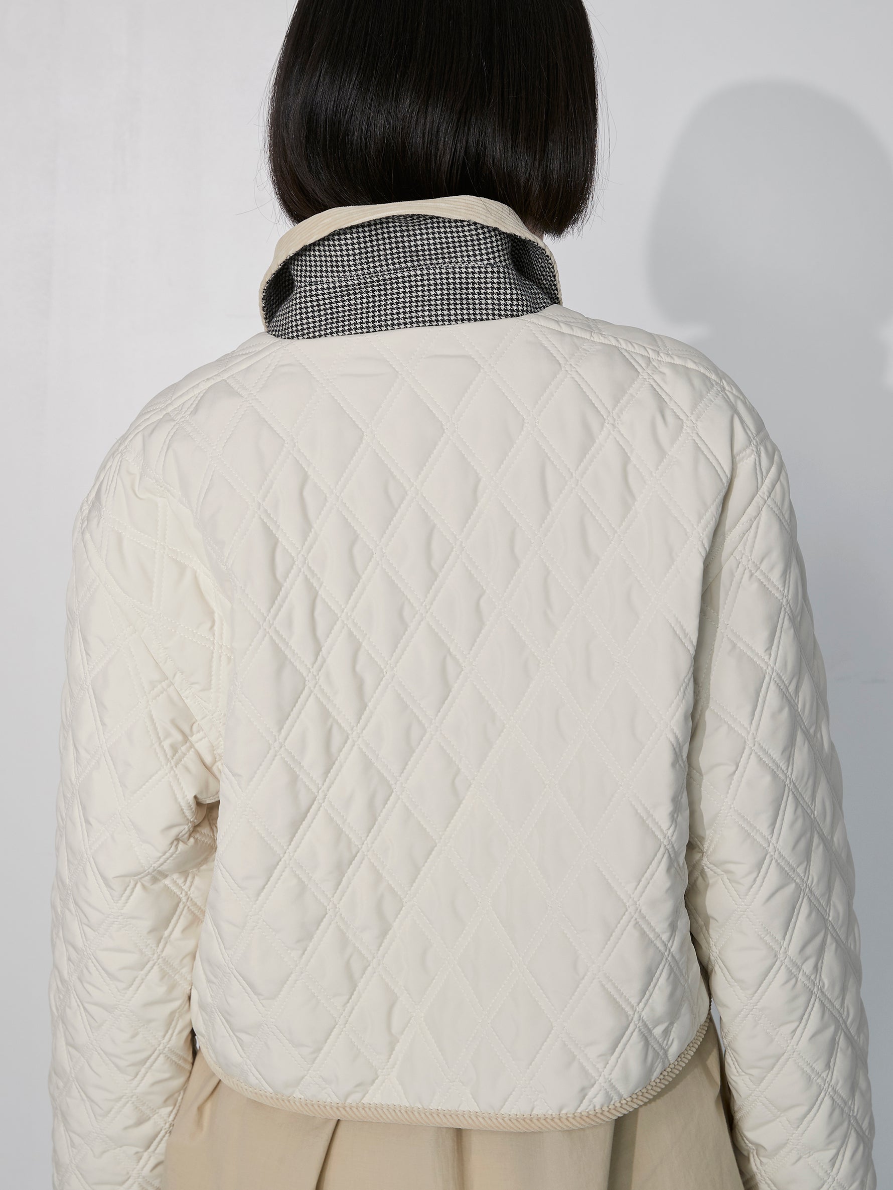 リバーシブルキルティングショートジャケット/TBEA-031