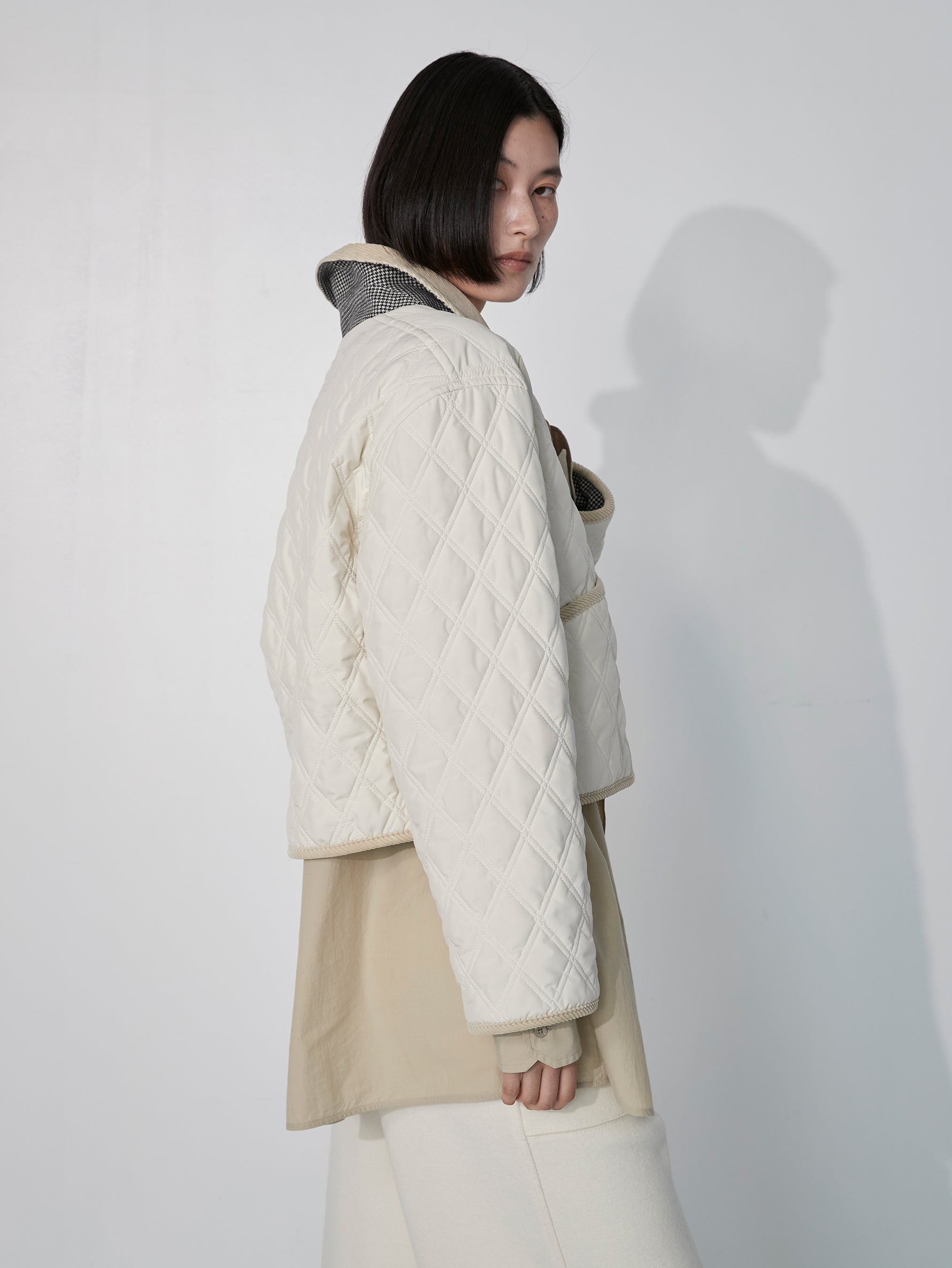 リバーシブルキルティングショートジャケット/TBEA-031