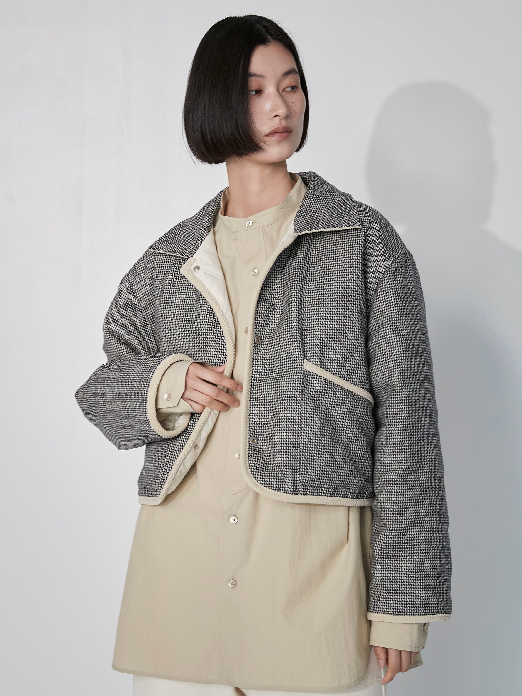 リバーシブルキルティングショートジャケット/TBEA-031