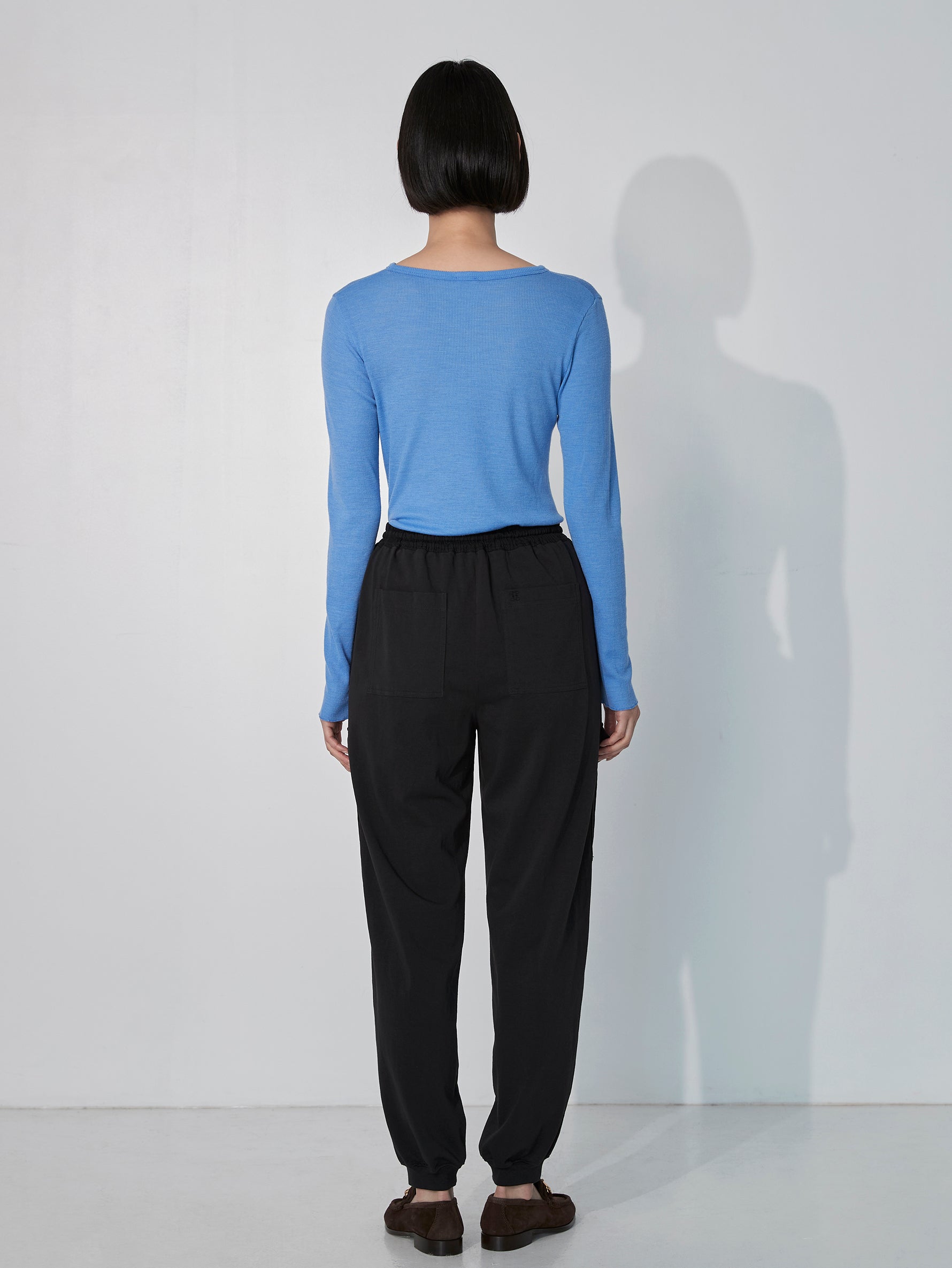 ウールシルククルーネックプルオーバー/TBEA-292