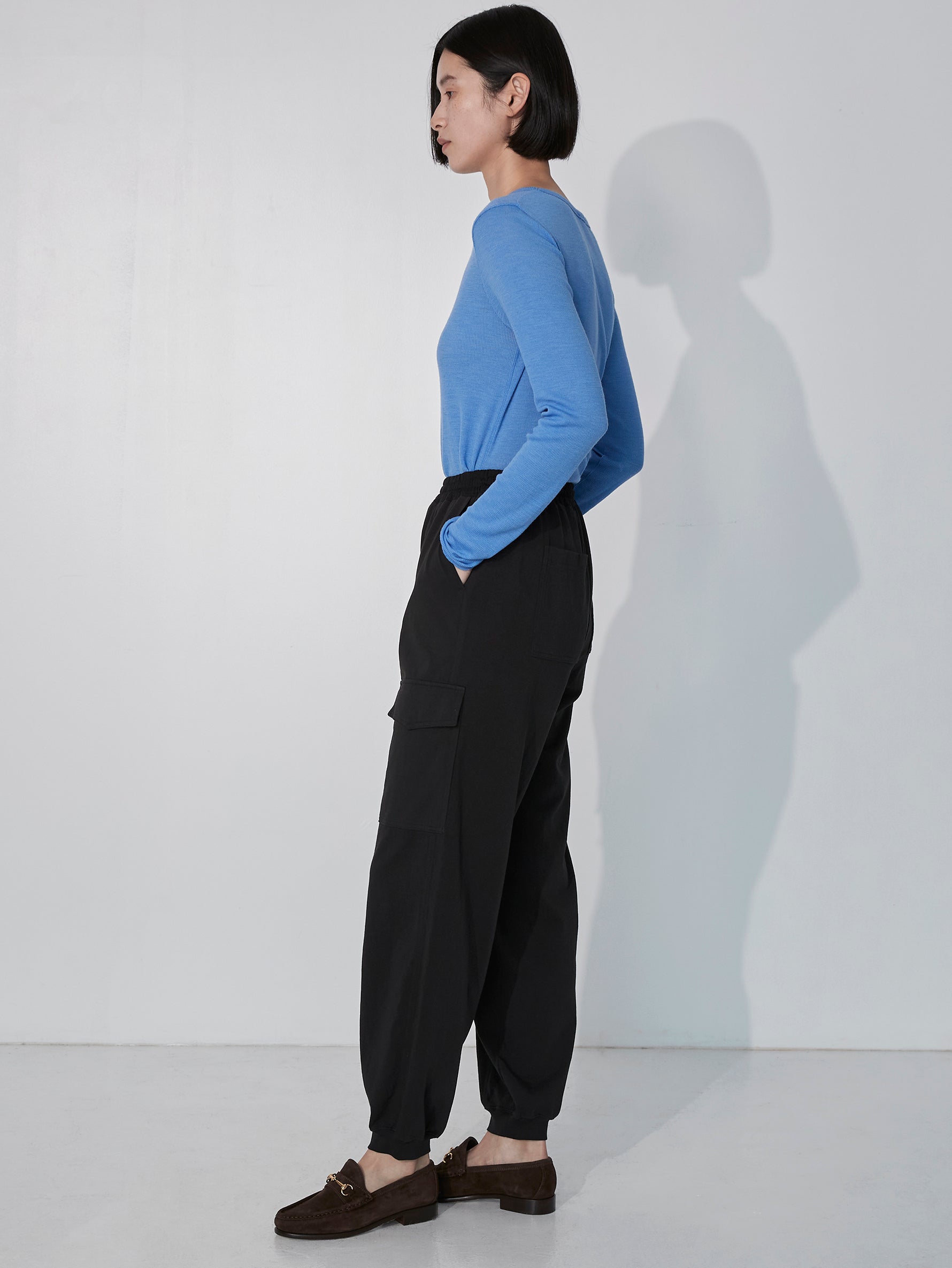 ウールシルククルーネックプルオーバー/TBEA-292