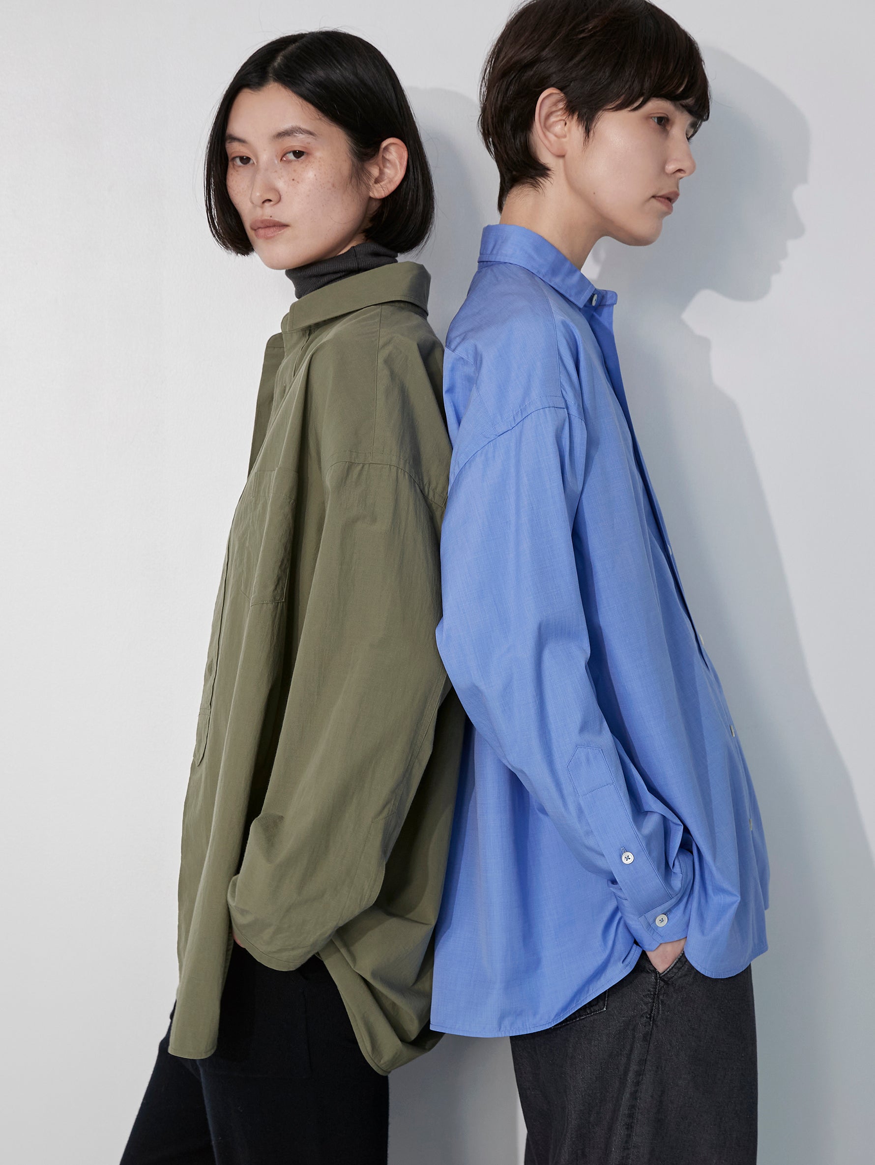 ハーブスクエアビッグシャツブルゾンuni/TBEA-113