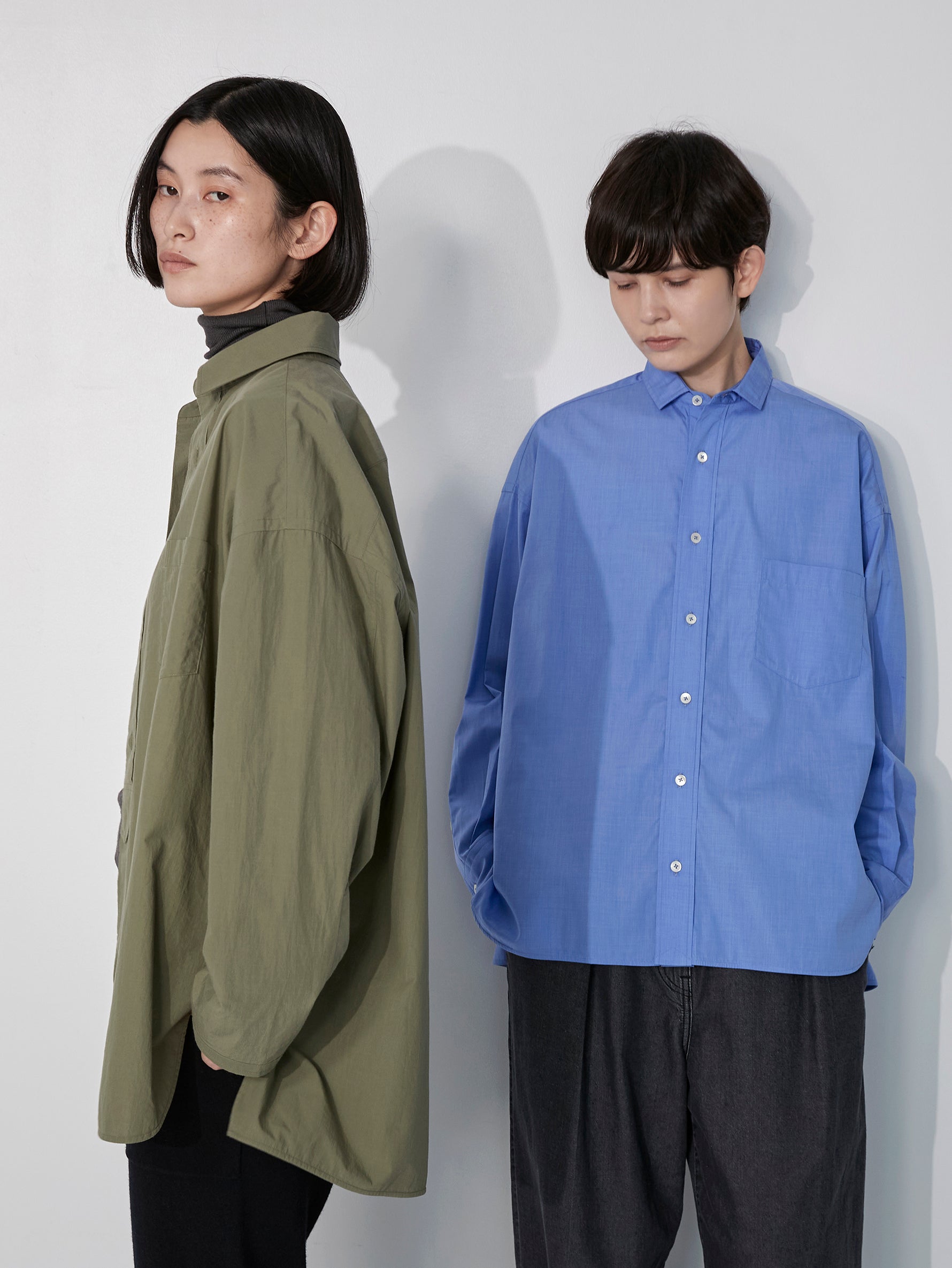 ハーブスクエアビッグシャツブルゾンuni/TBEA-113