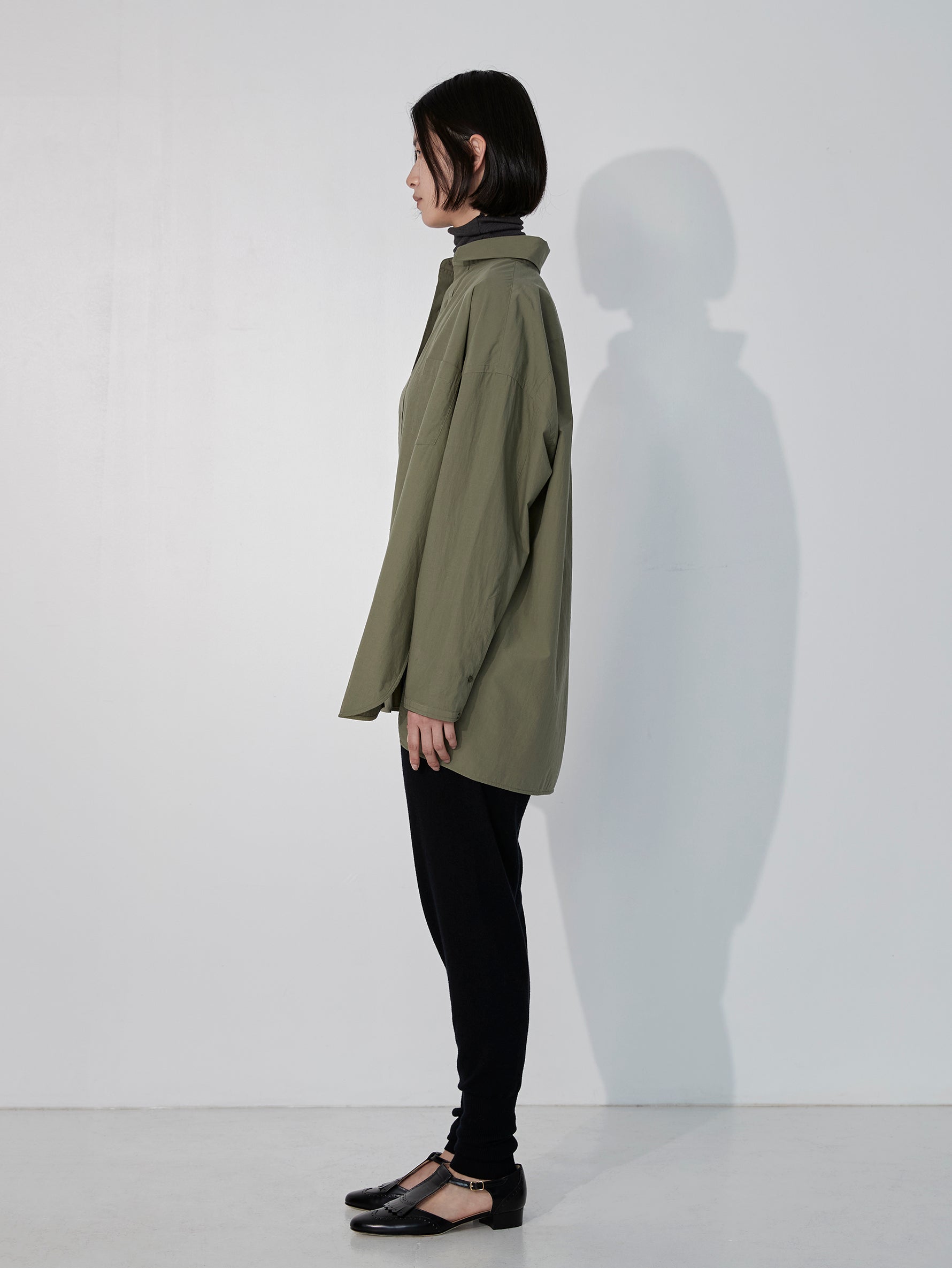 ハーブスクエアビッグシャツブルゾンuni/TBEA-113