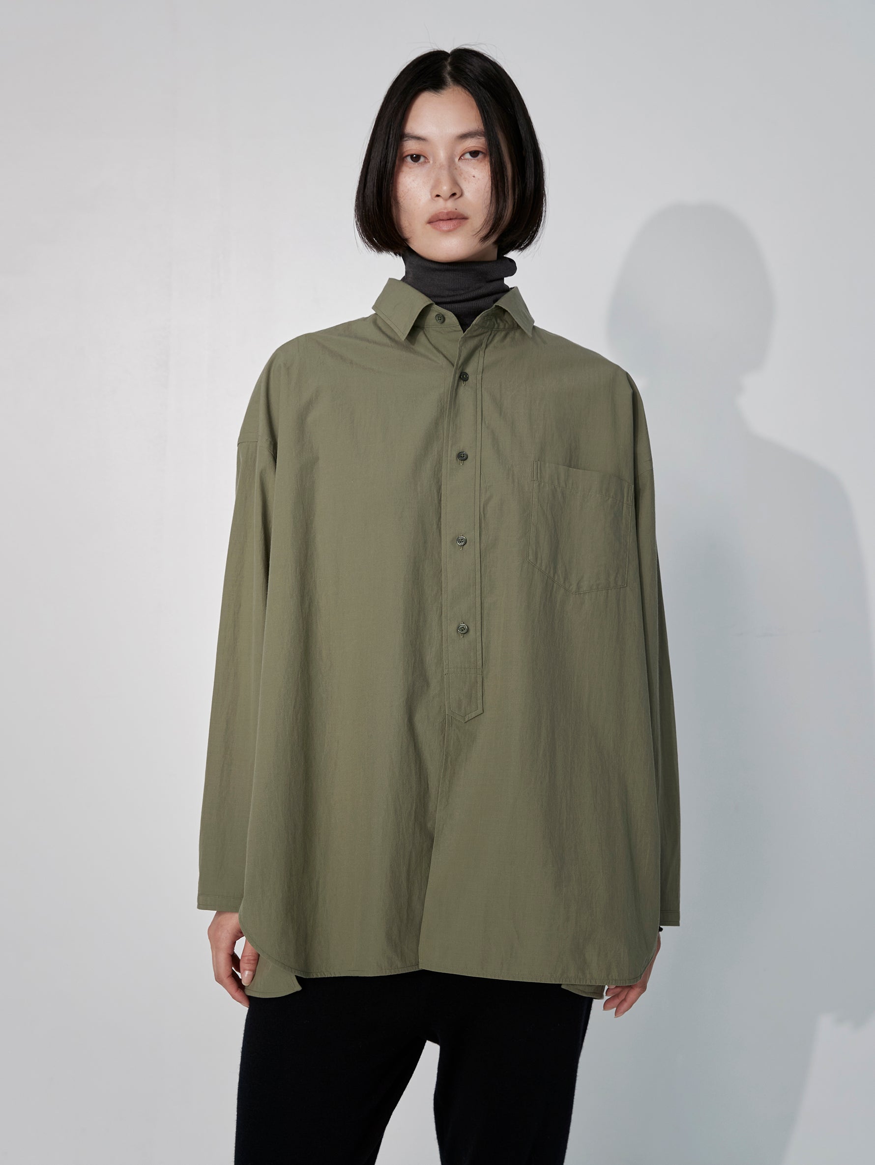 ハーブスクエアビッグシャツブルゾンuni/TBEA-113