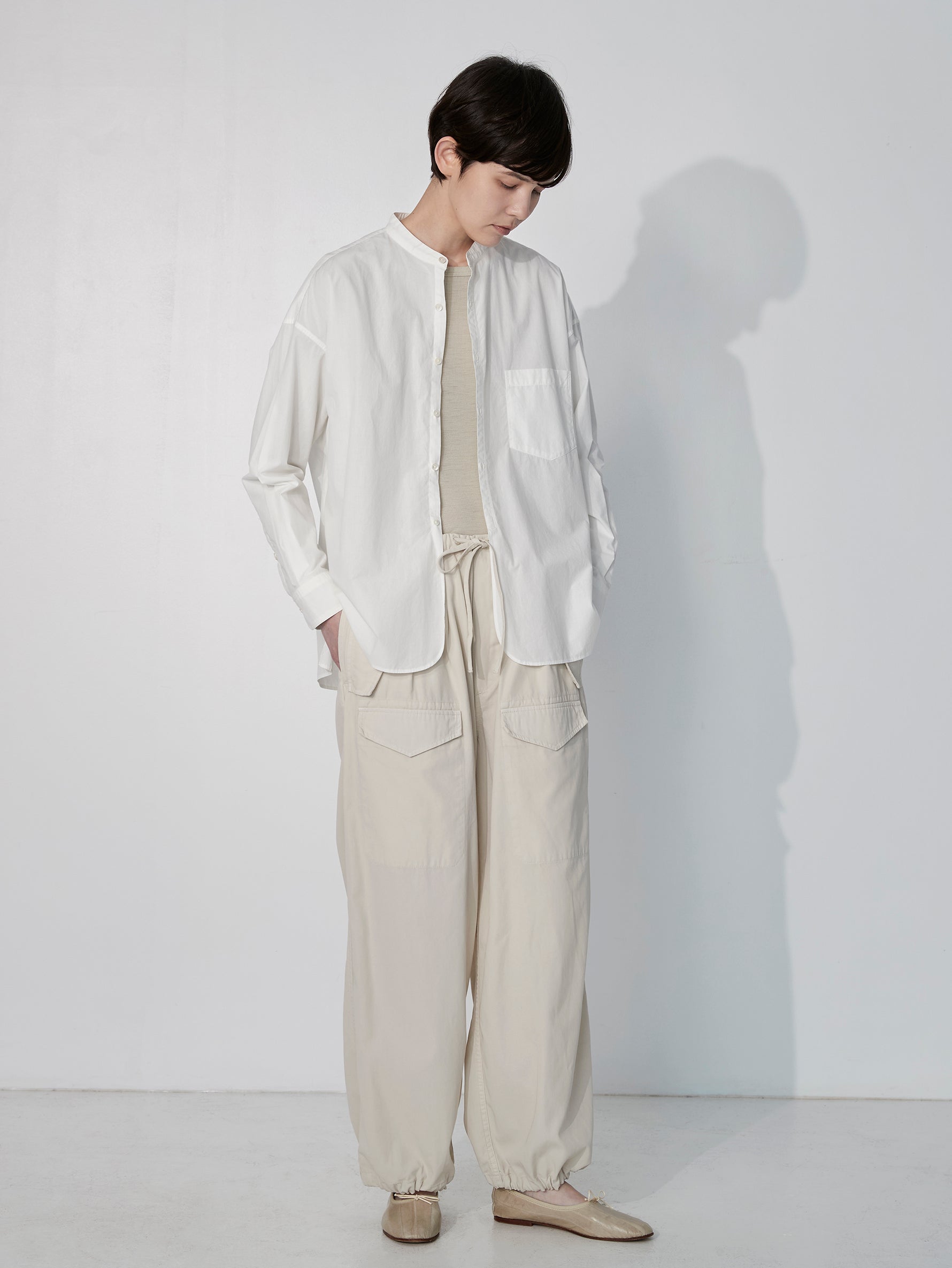 ハーブノーカラーシャツ/TBEA-111