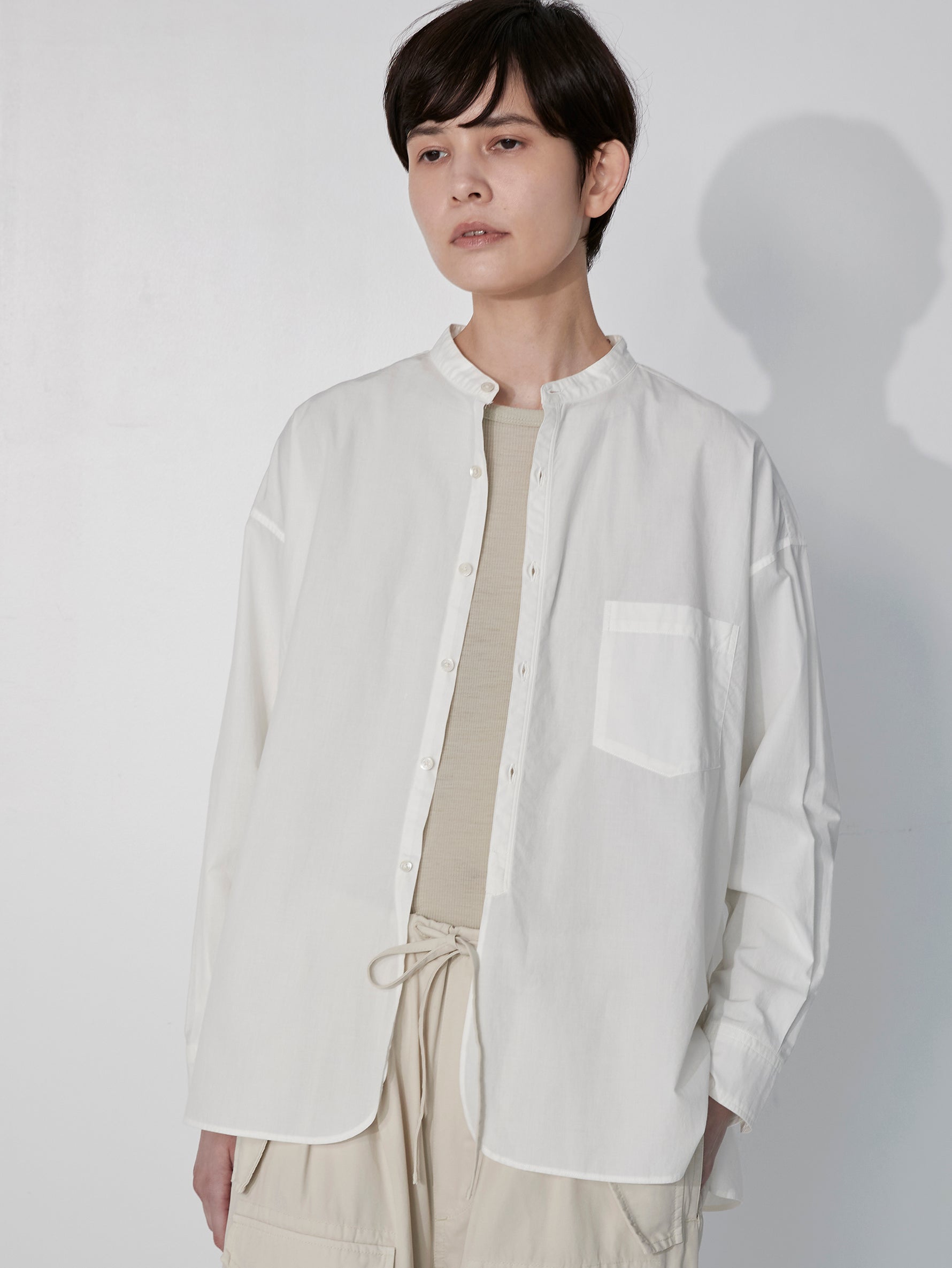 ハーブノーカラーシャツ/TBEA-111