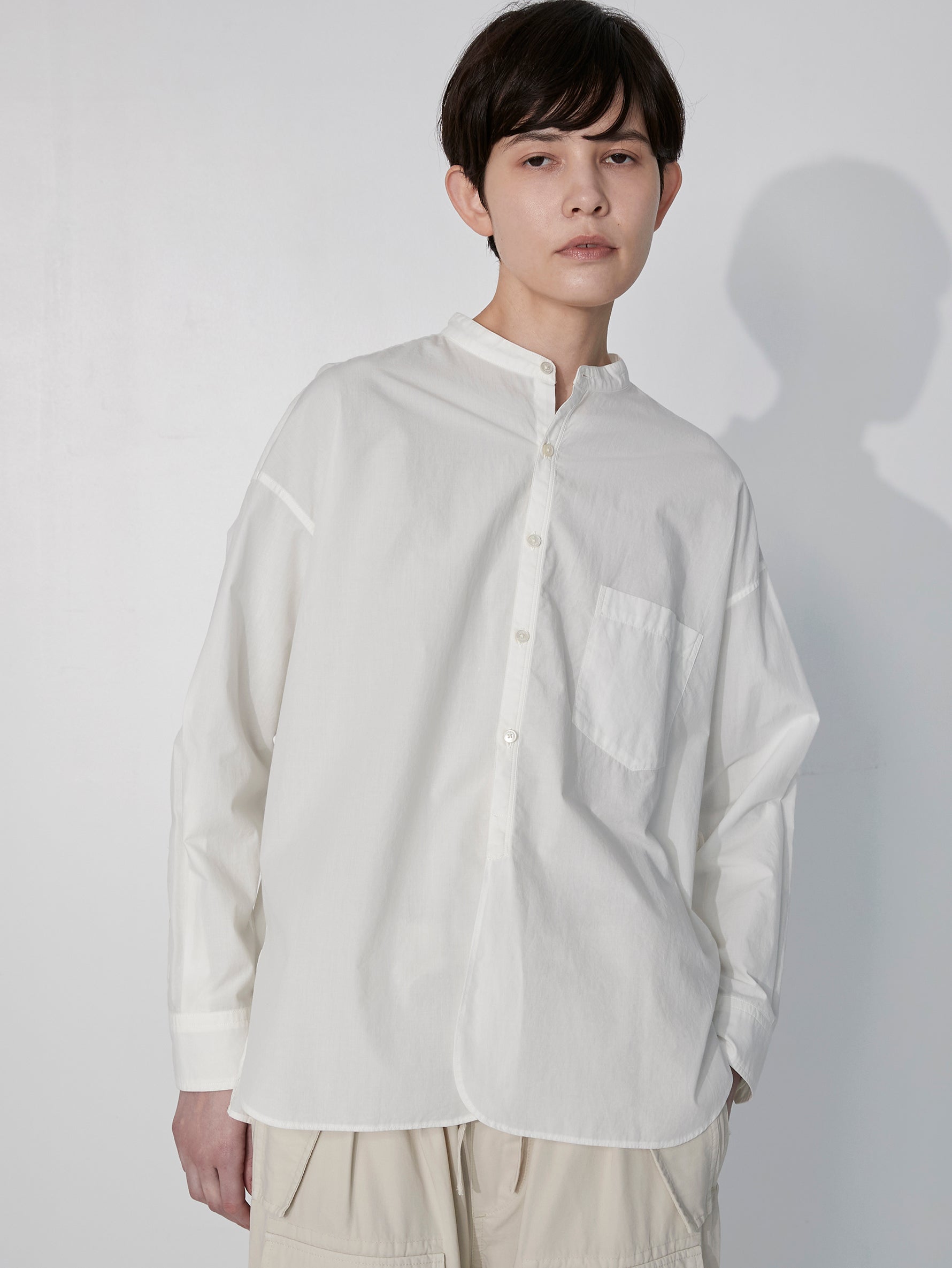 ハーブノーカラーシャツ/TBEA-111