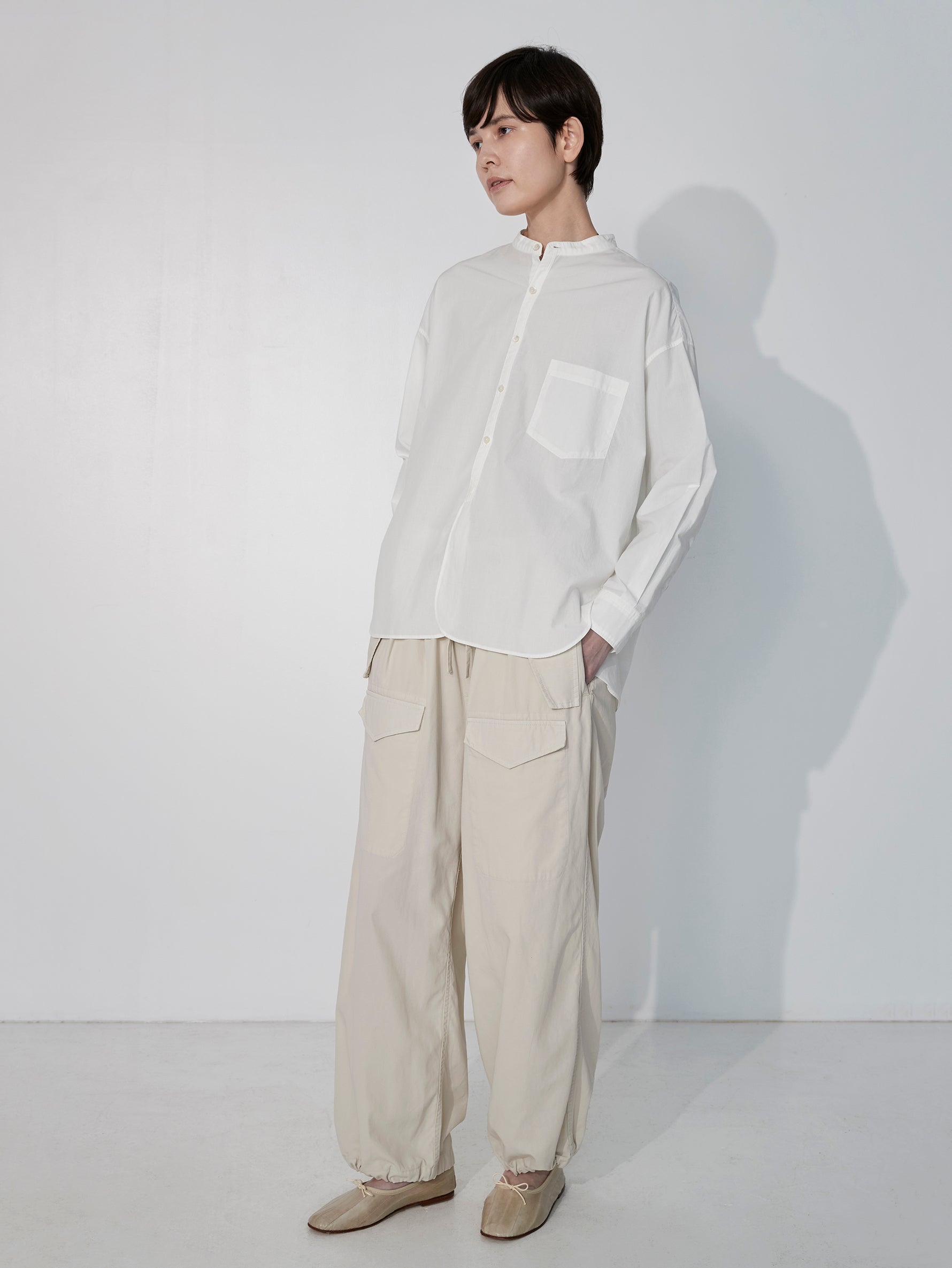 ハーブノーカラーシャツ/TBEA-111