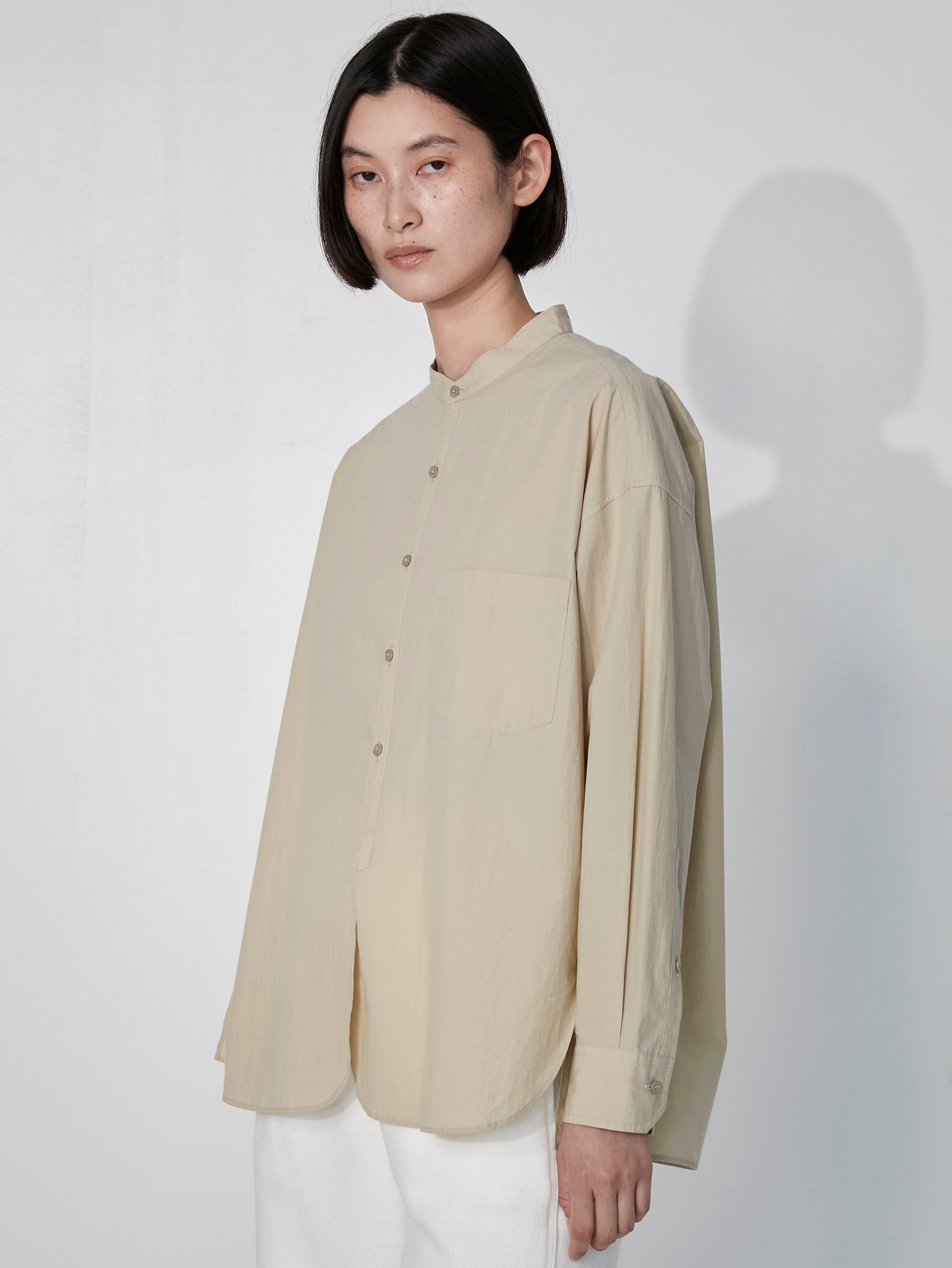 ハーブノーカラーシャツ/TBEA-111