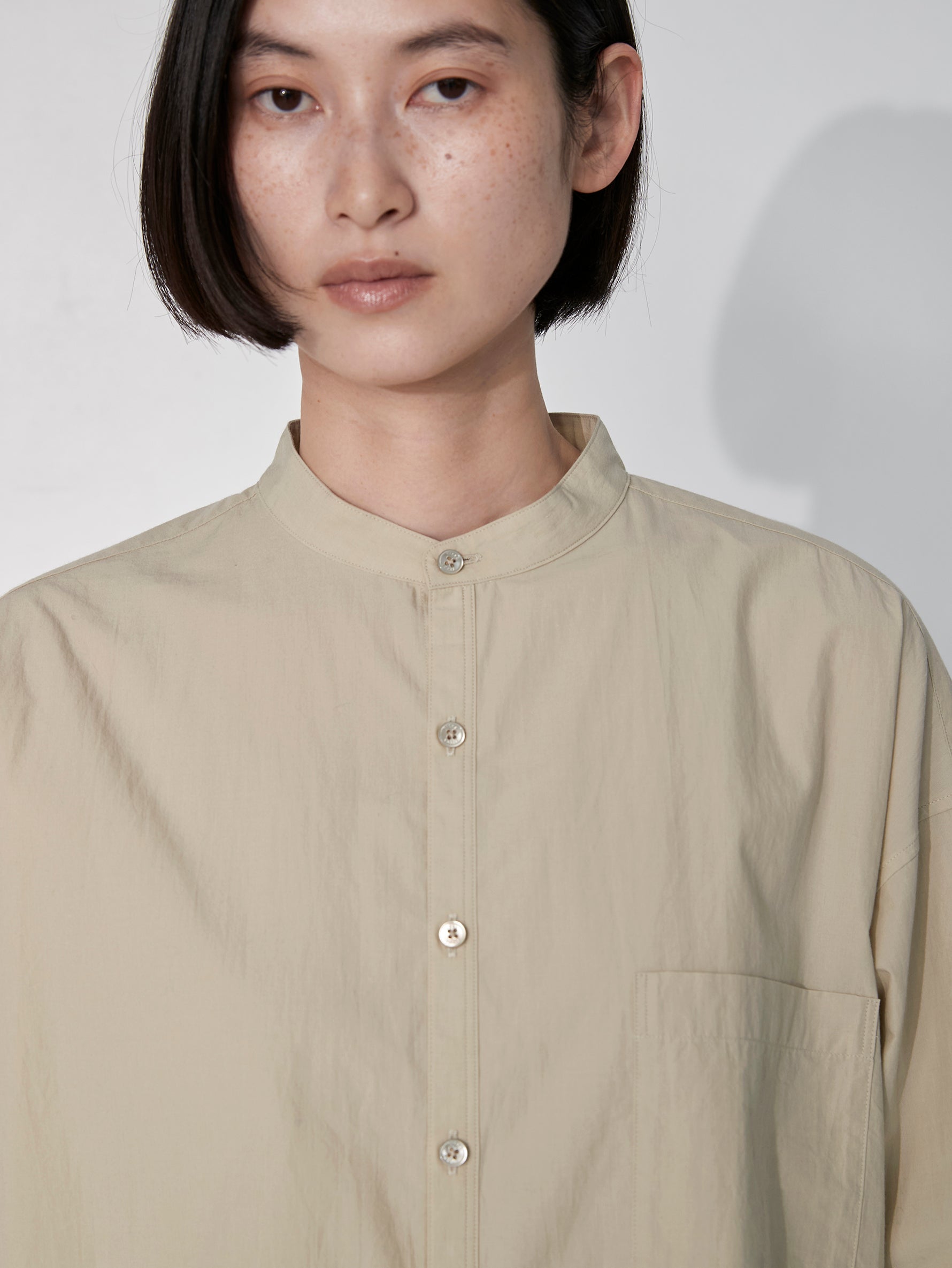ハーブノーカラーシャツ/TBEA-111