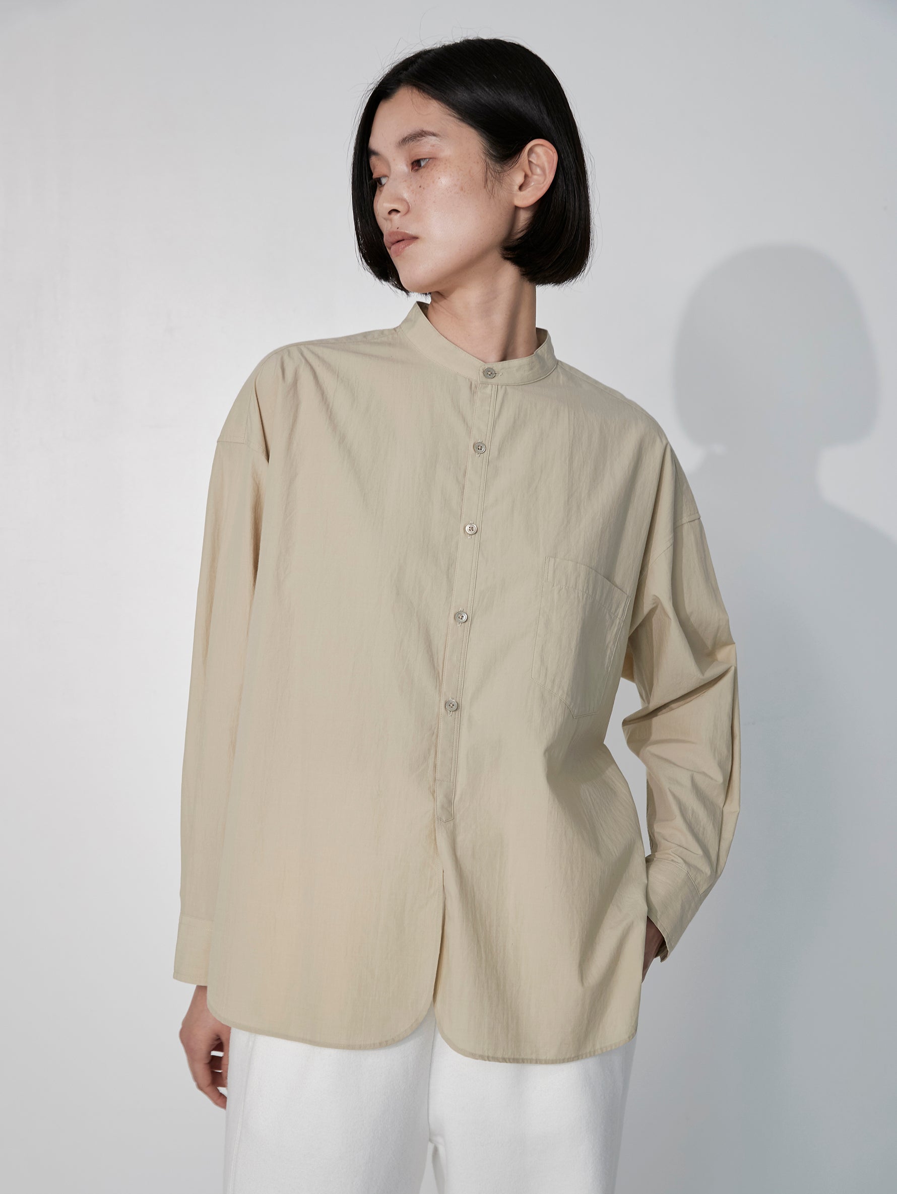 ハーブノーカラーシャツ/TBEA-111