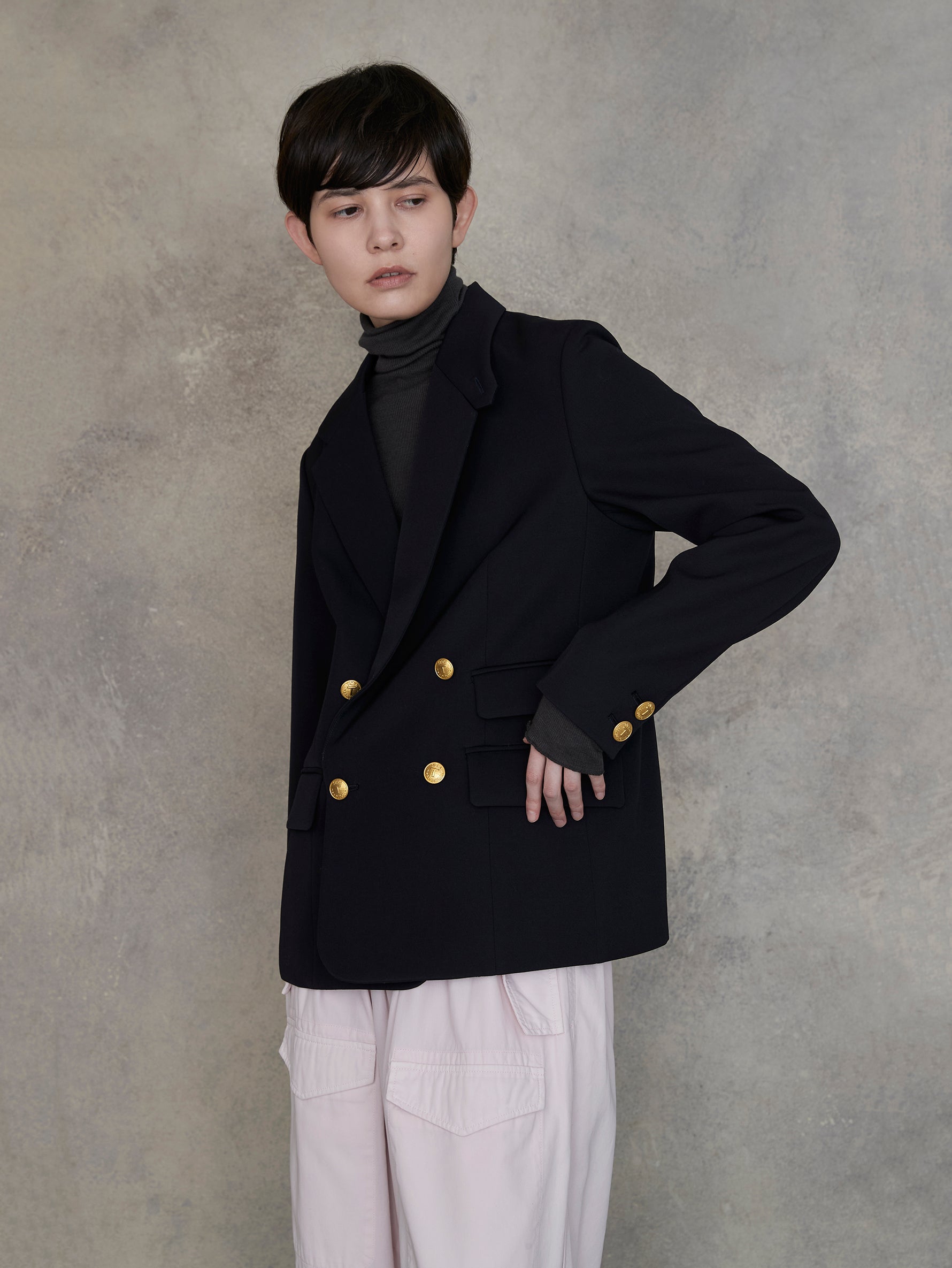 ウールサージダブルジャケット/TBEA-221