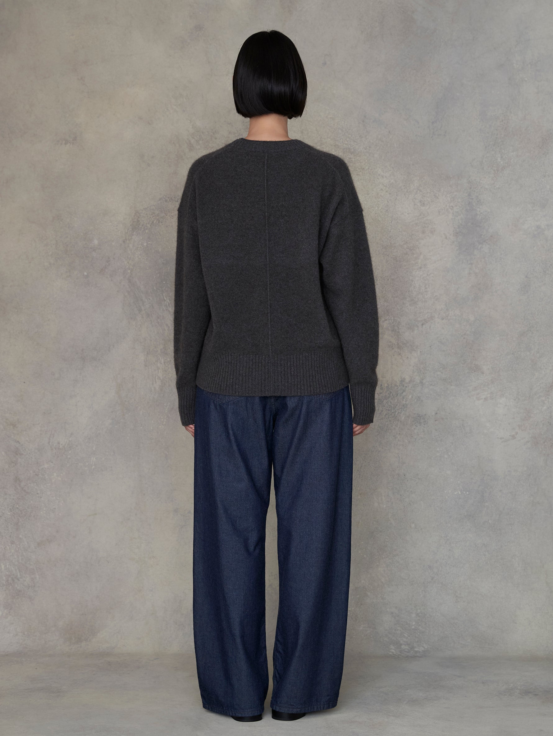 ライトデニムタックワイドパンツ/TBEA-171