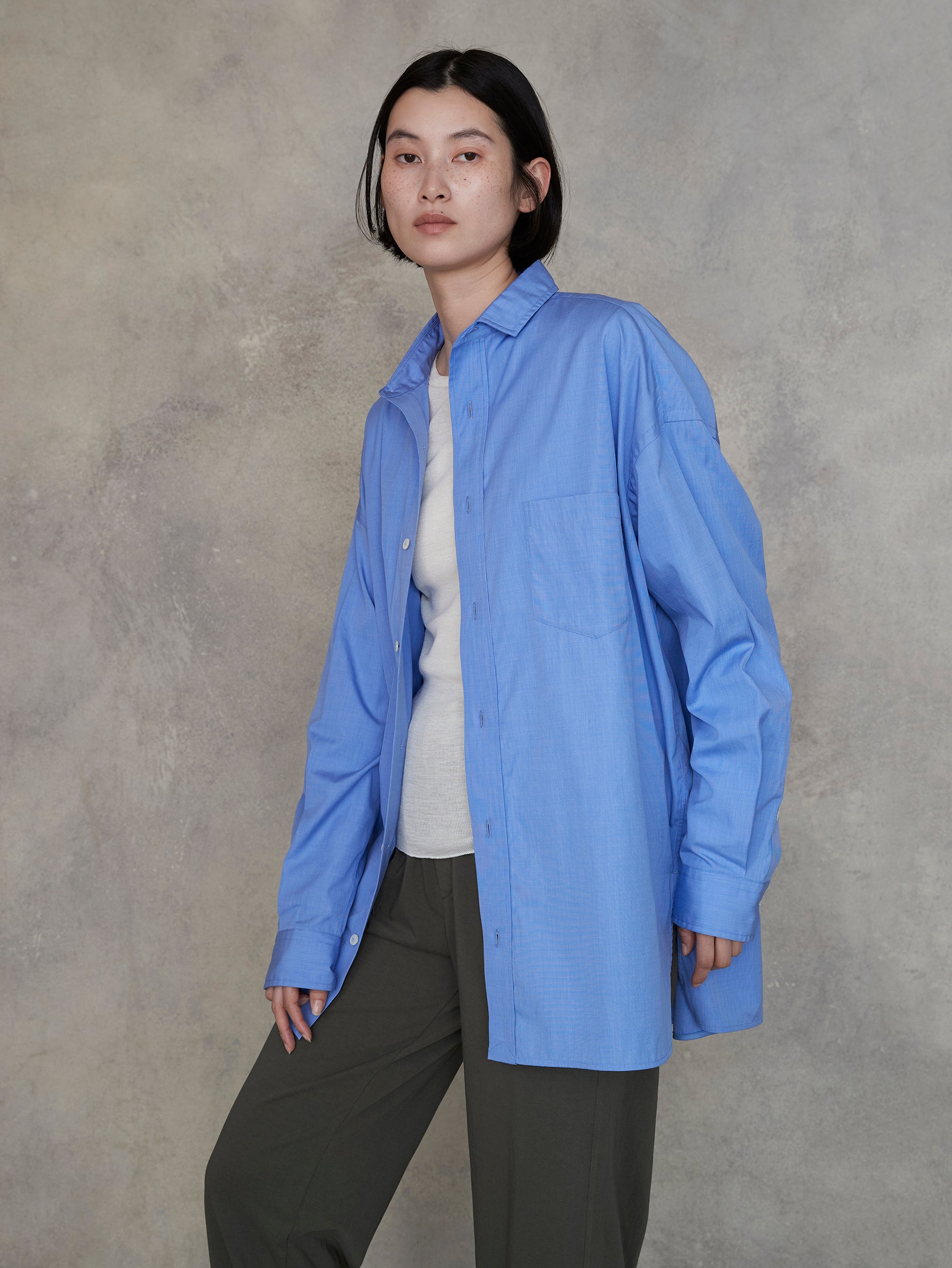 スクエアビッグシャツuni/TBEA-103