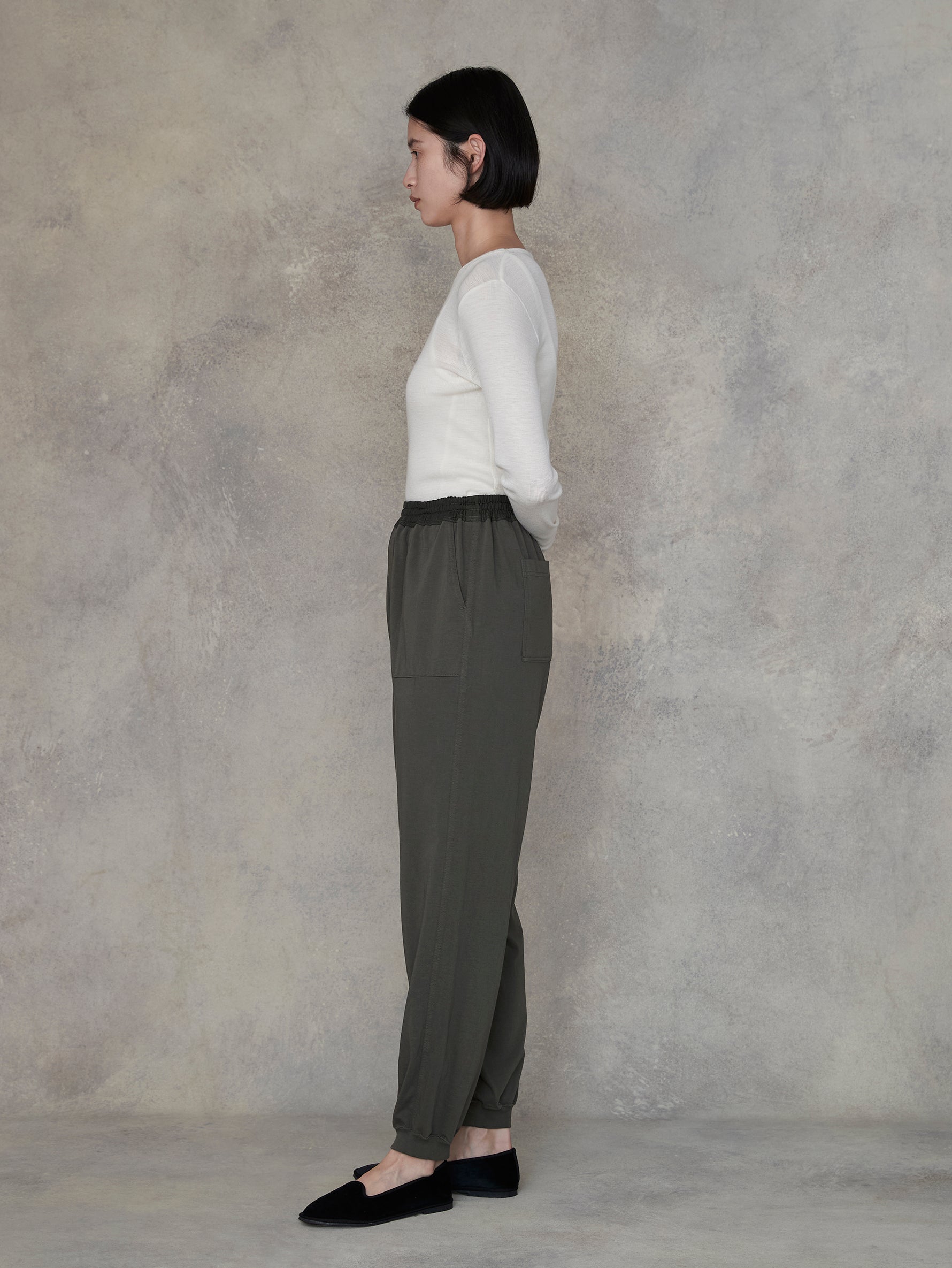 ウールシルククルーネックプルオーバー/TBEA-292