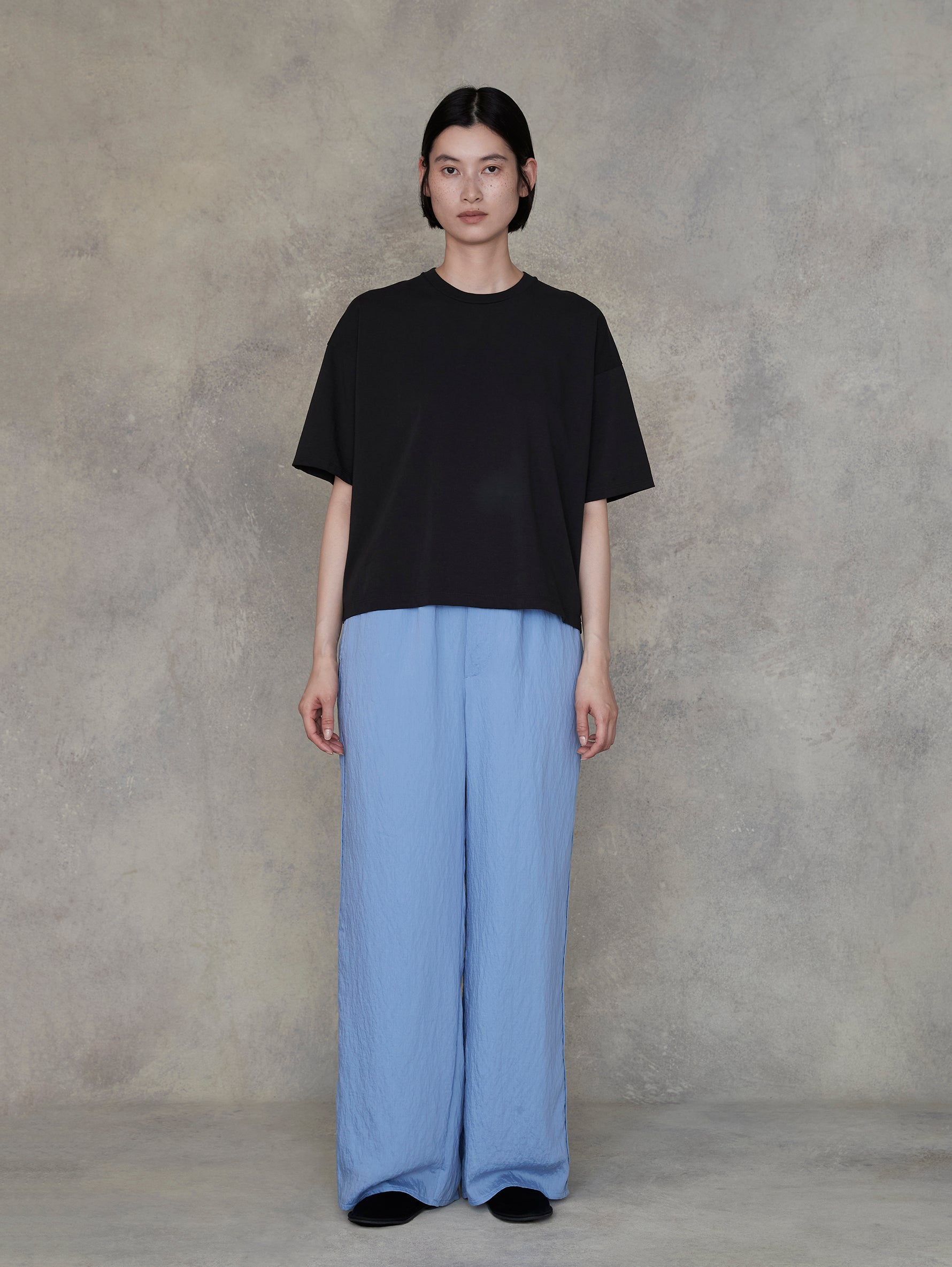 エンブロイダリースクエアTシャツ/TBEA-281