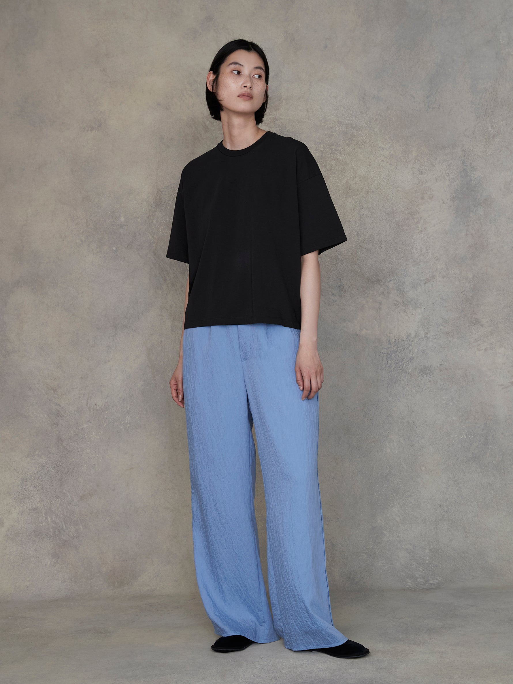 エンブロイダリースクエアTシャツ/TBEA-281