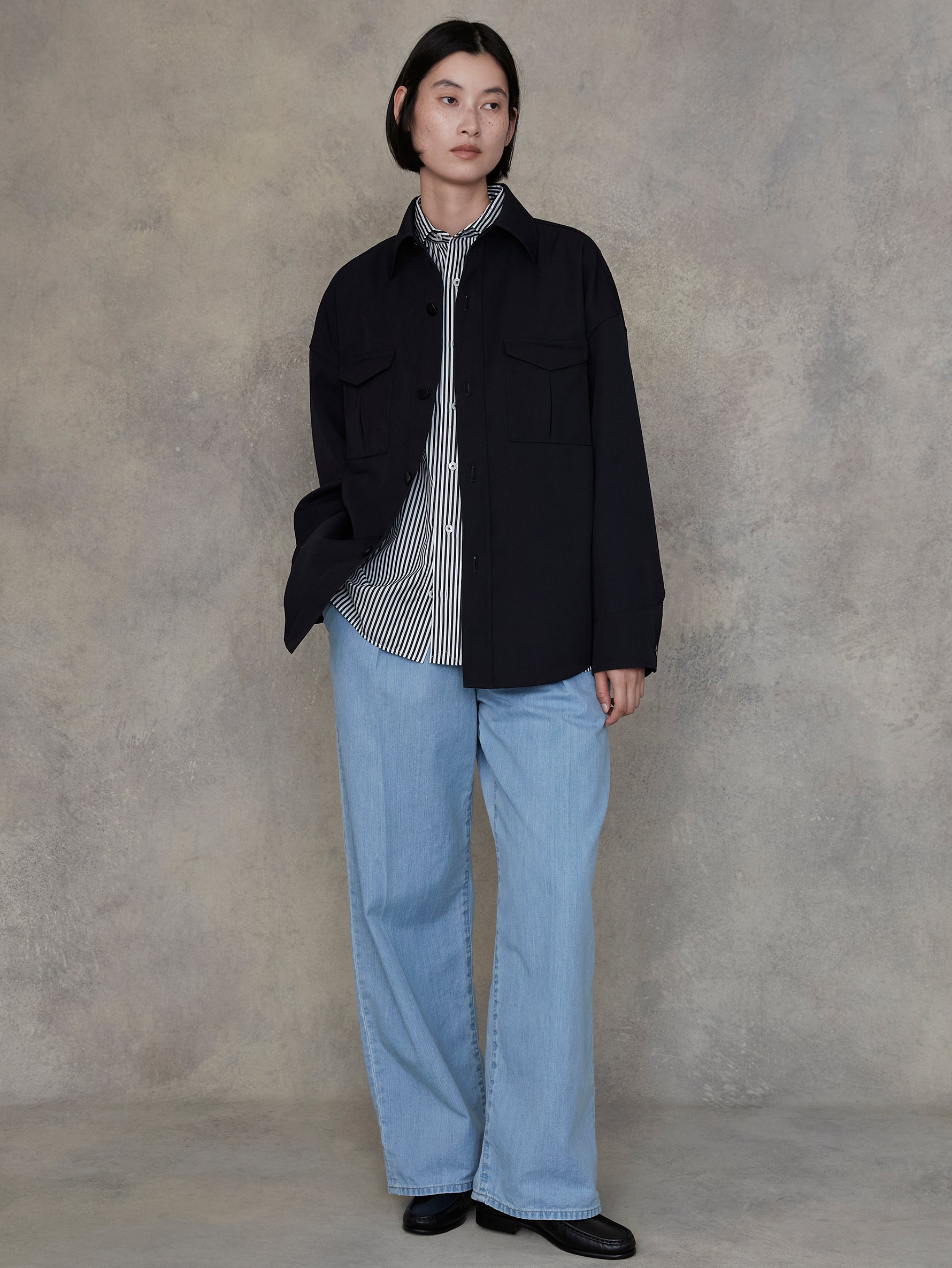 スクエアビッグシャツ/TBEA-101