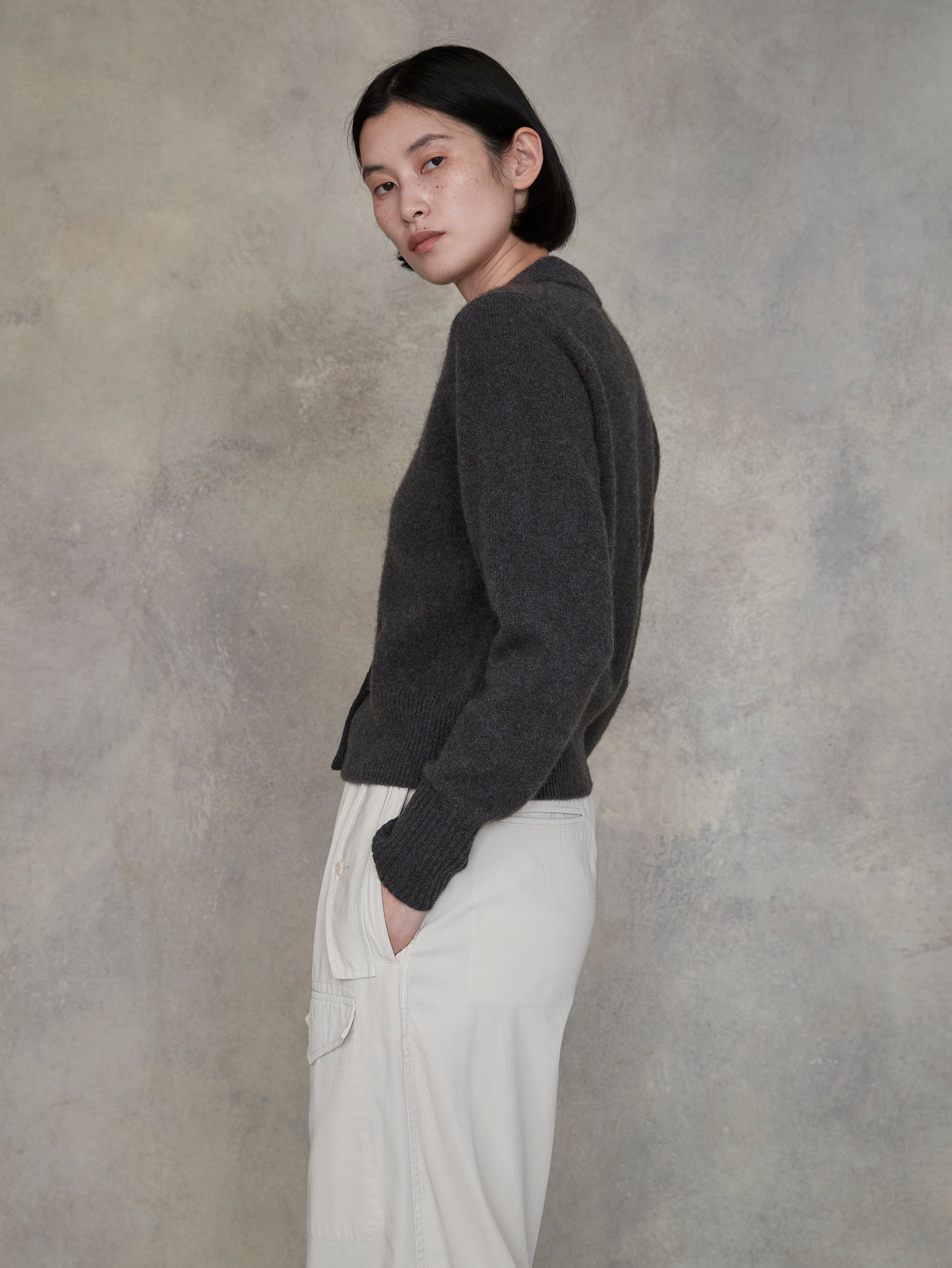 ヤクポロカーディガン/TBEA-504