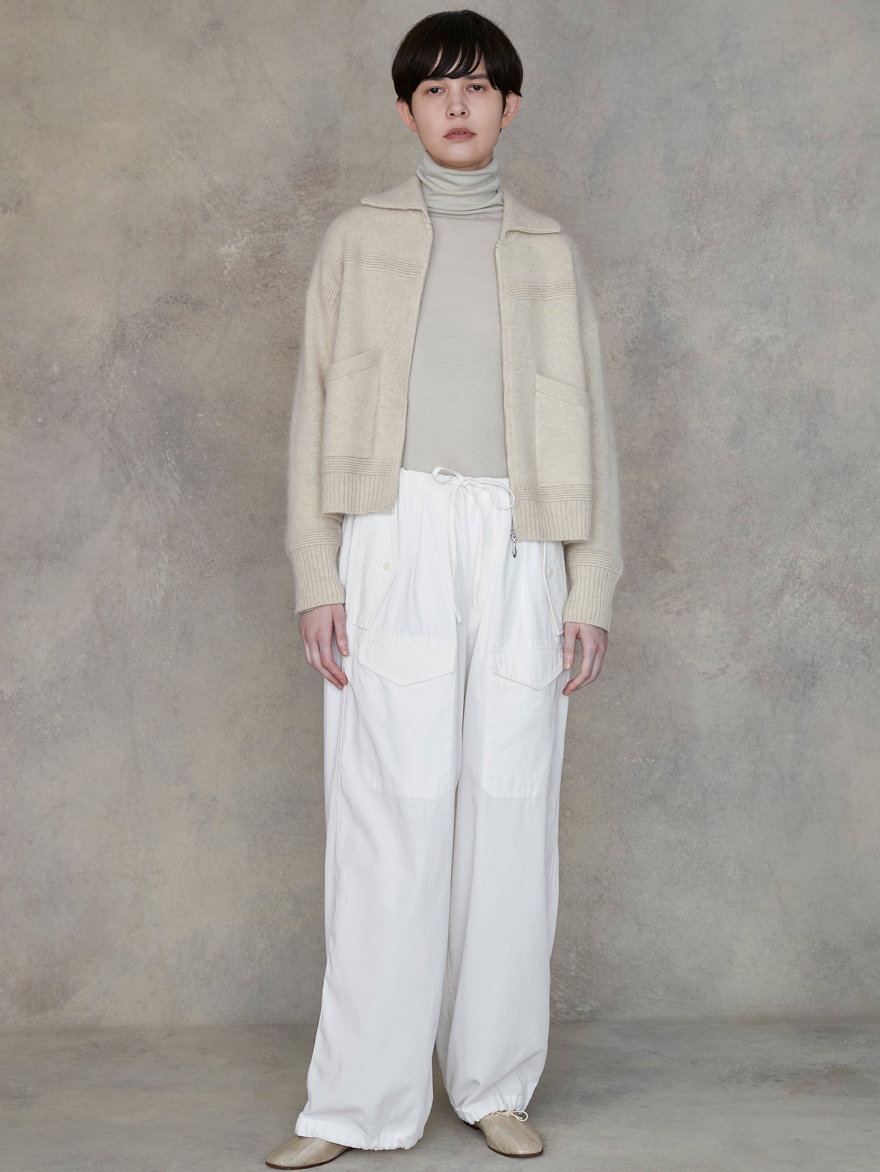 ウールシルクボトルネックプルオーバー/TBEA-293