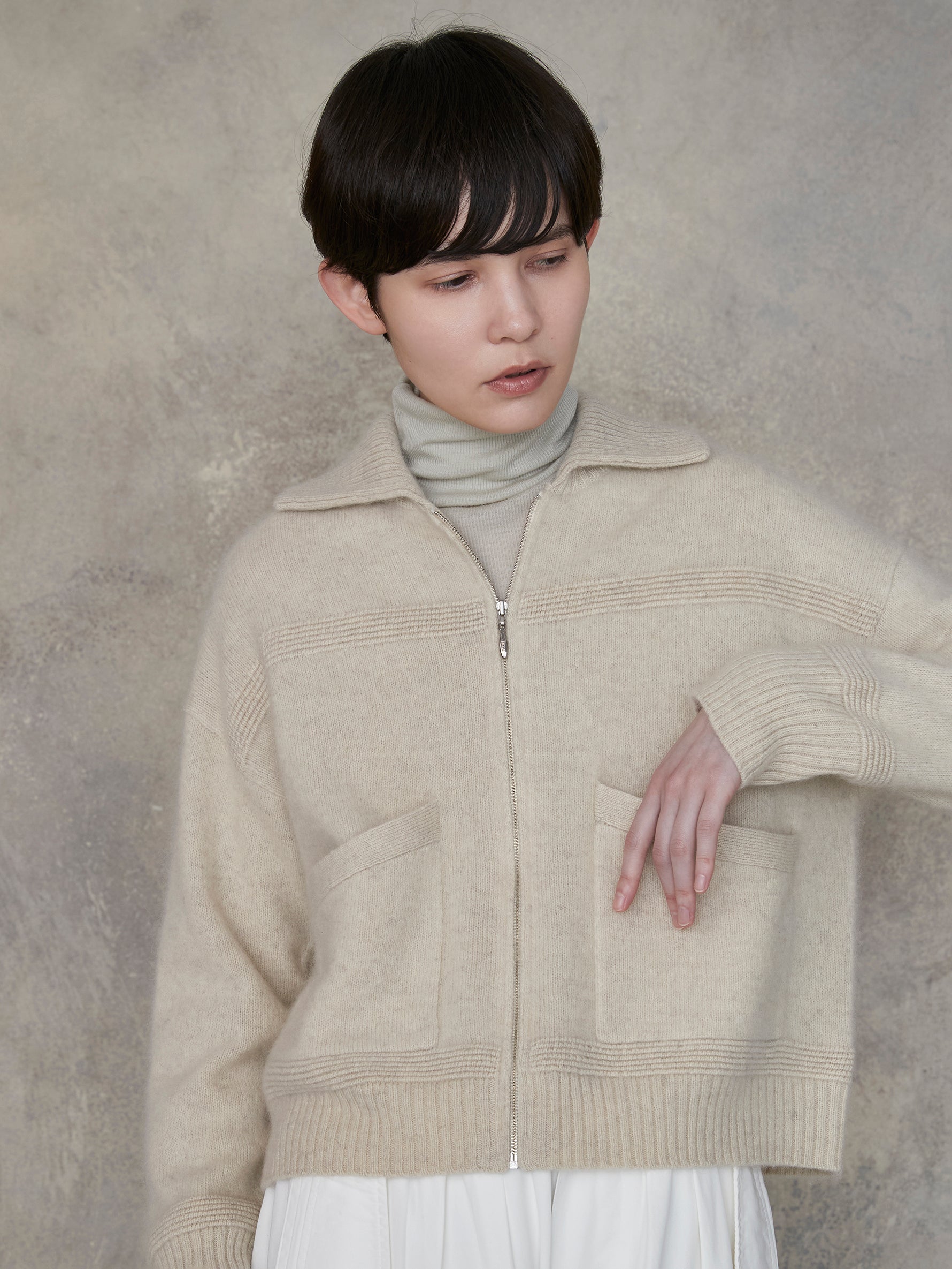 ヤクニットフライトジャケット/TBEA-505