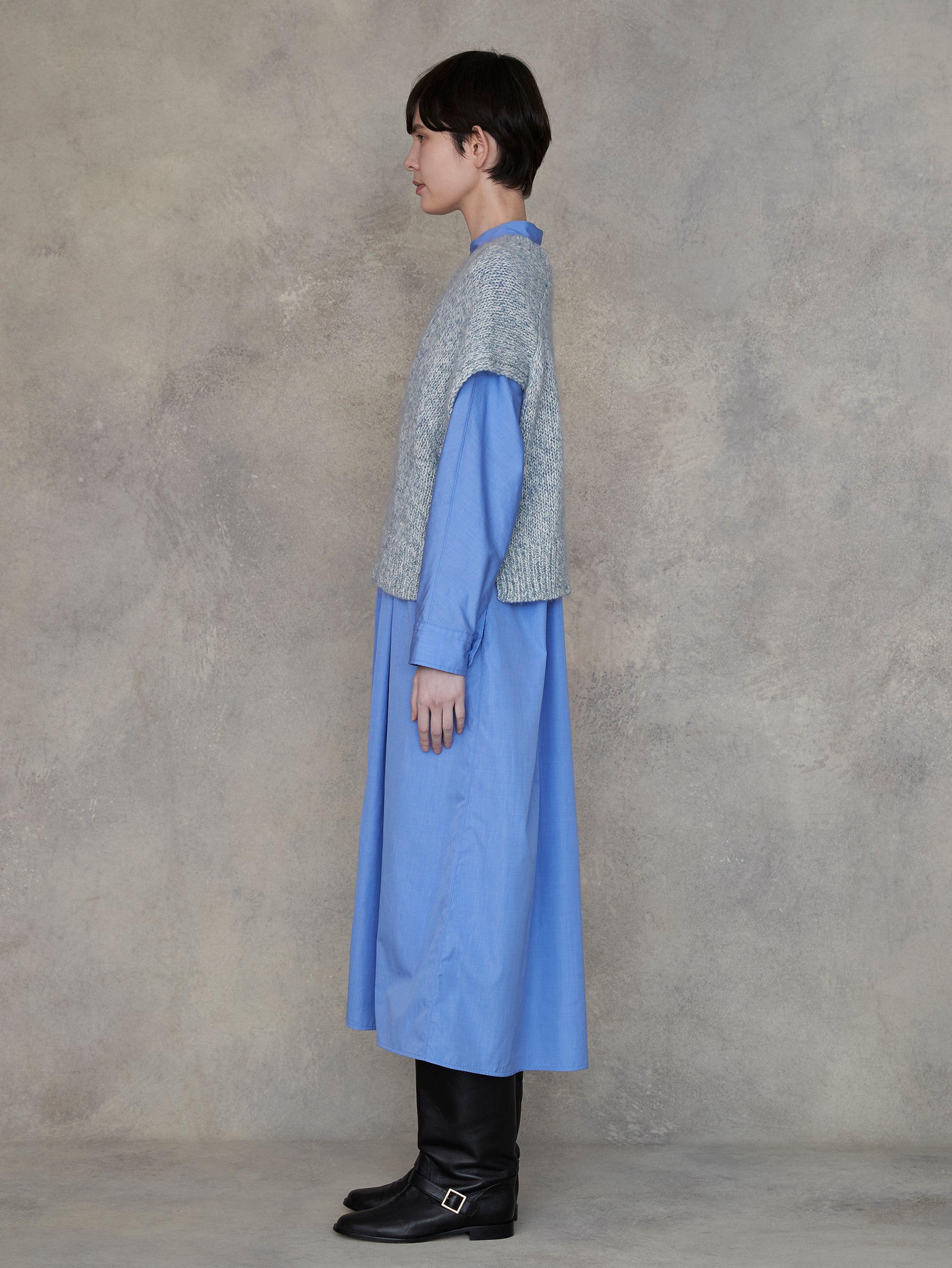 ウールカシミヤ2wayベスト/TBEA-331