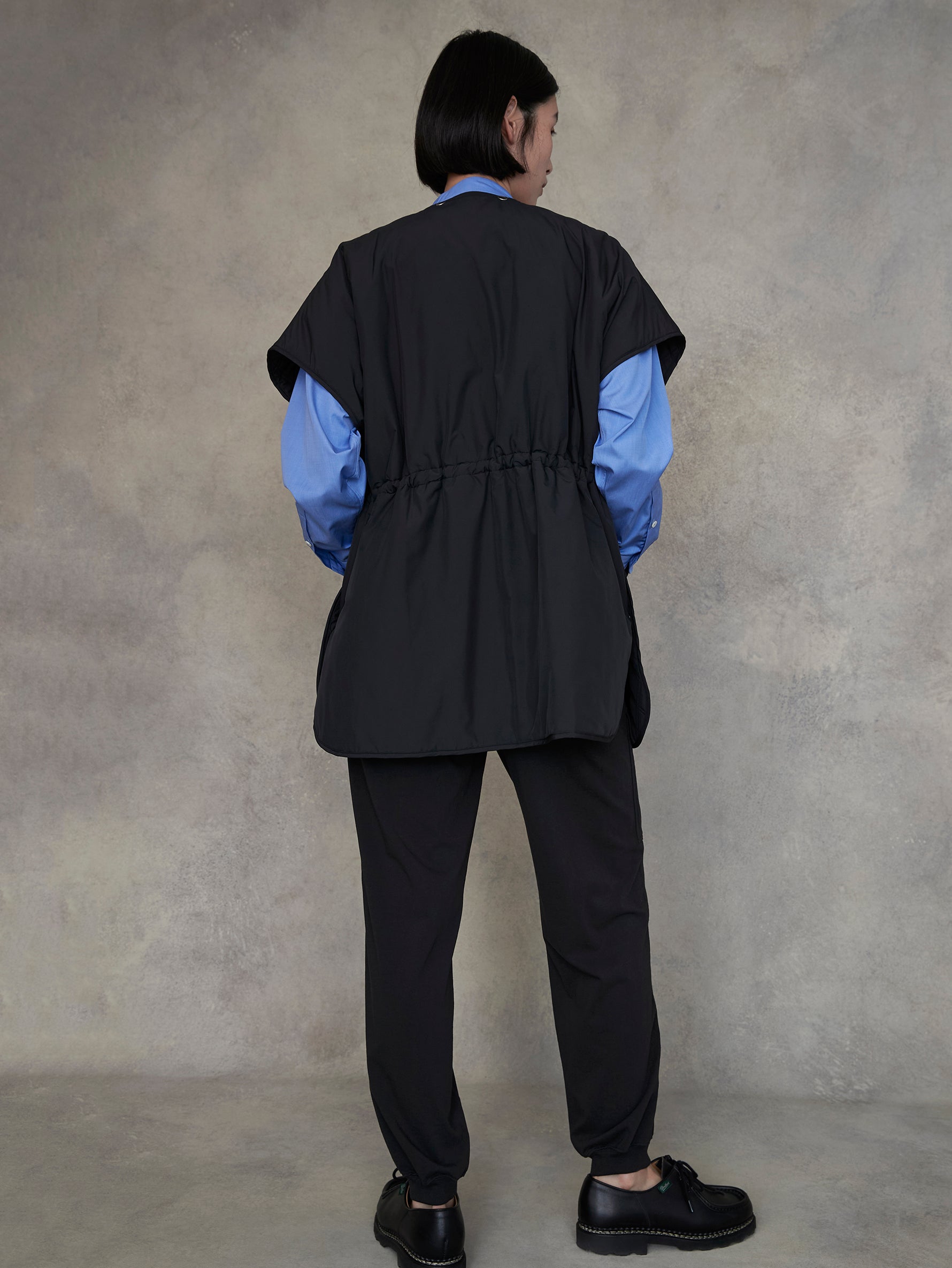 リバーシブルキルティングポンチョ/TBEA-032