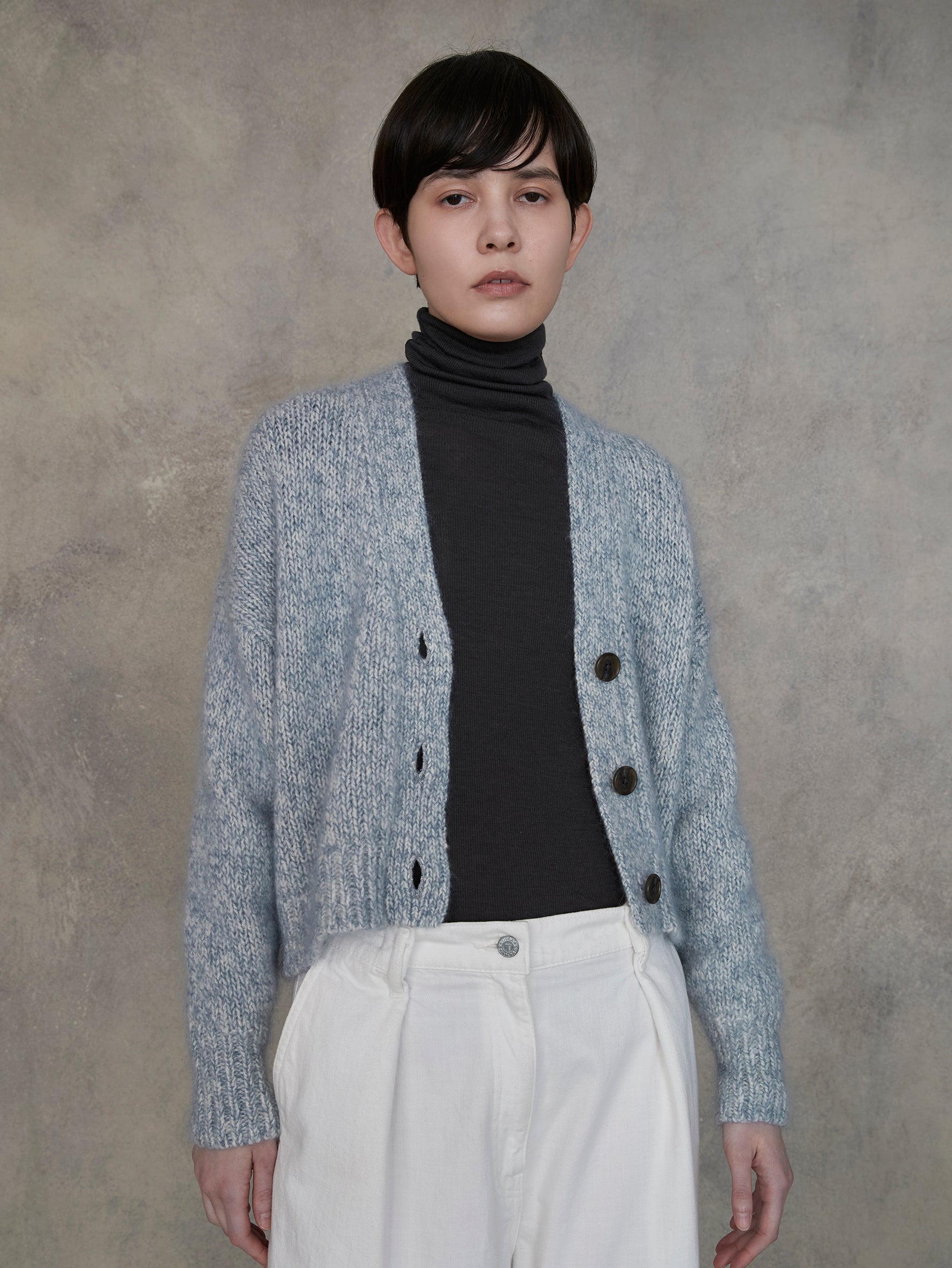 ウールシルクボトルネックプルオーバー/TBEA-293