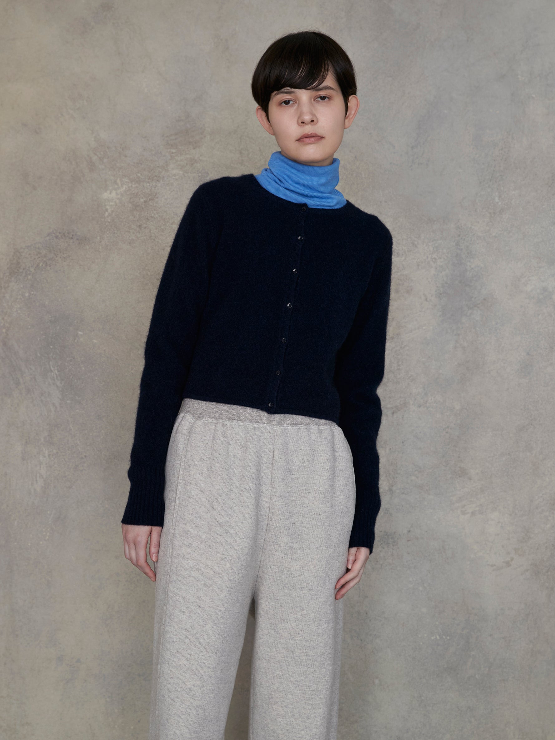 ウールシルクボトルネックプルオーバー/TBEA-293