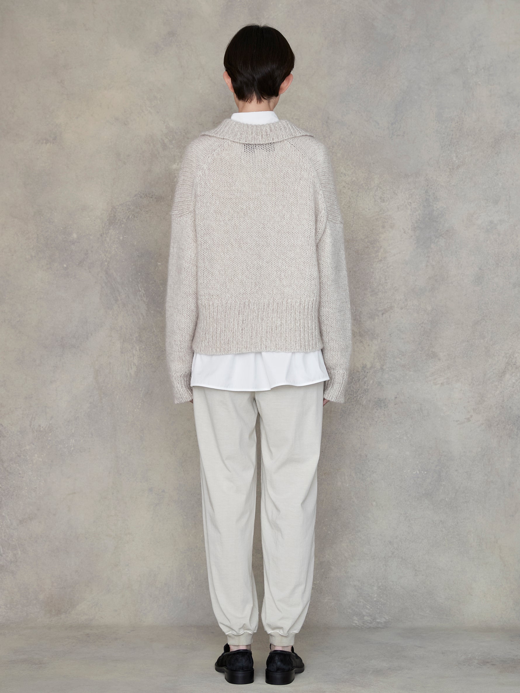 ウールカシミヤスキッパープルオーバー/TBEA-332