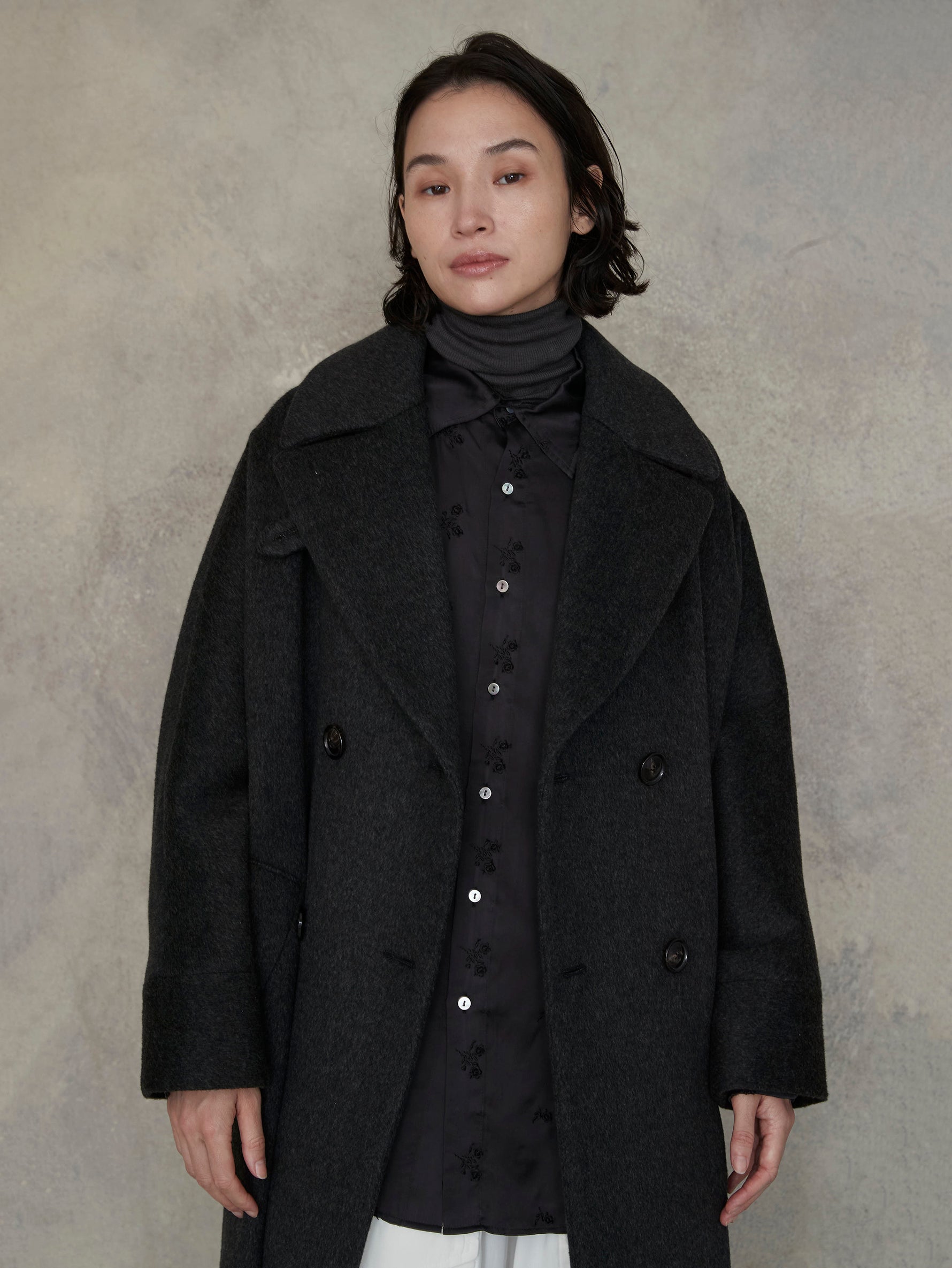 フラワーエンブロイダリーシャツ/TBEA-143